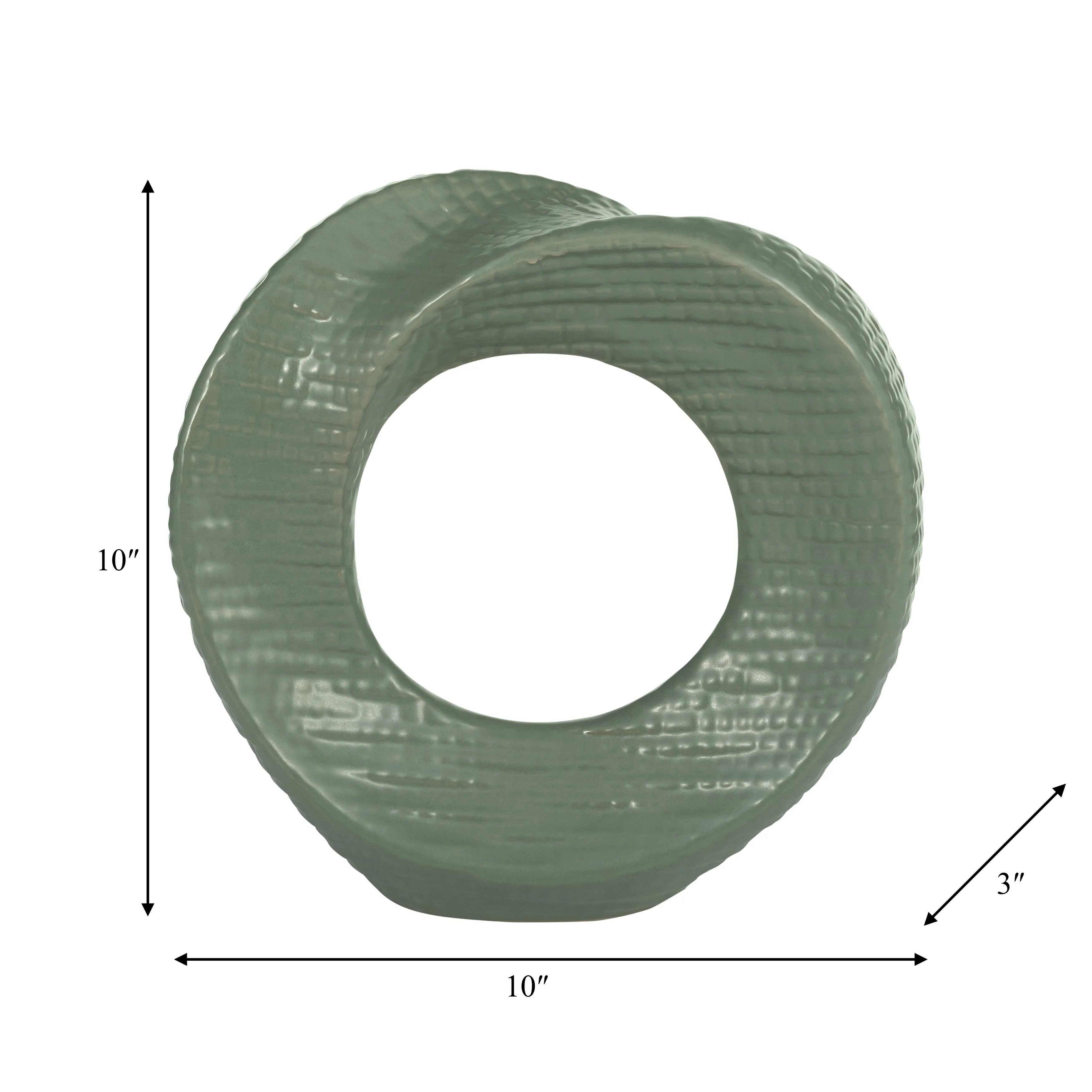 10" TABLE TOP DECO, GREEN