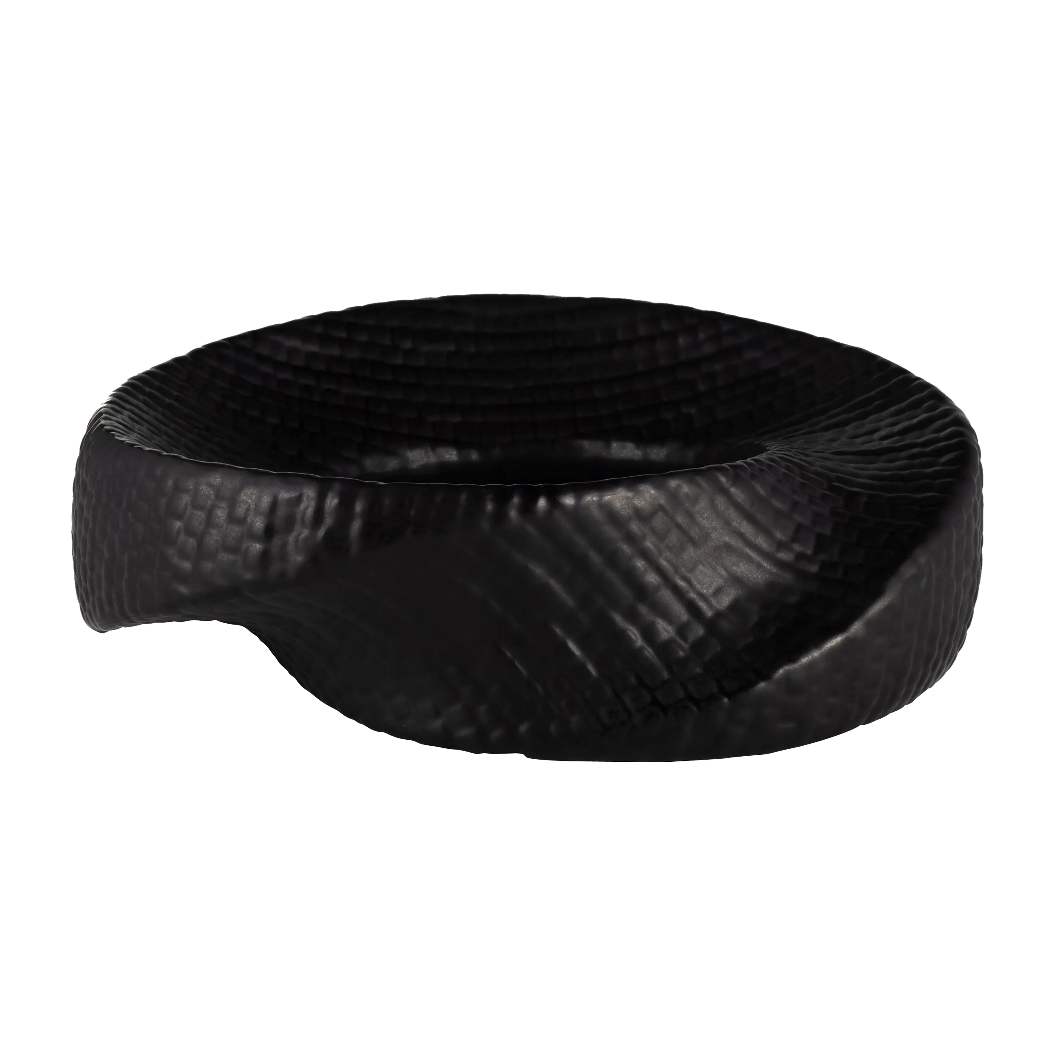 10" TEXTURED TABLE TOP DECO, BLACK