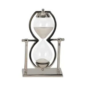 11"h Silver Metal Sandtimer