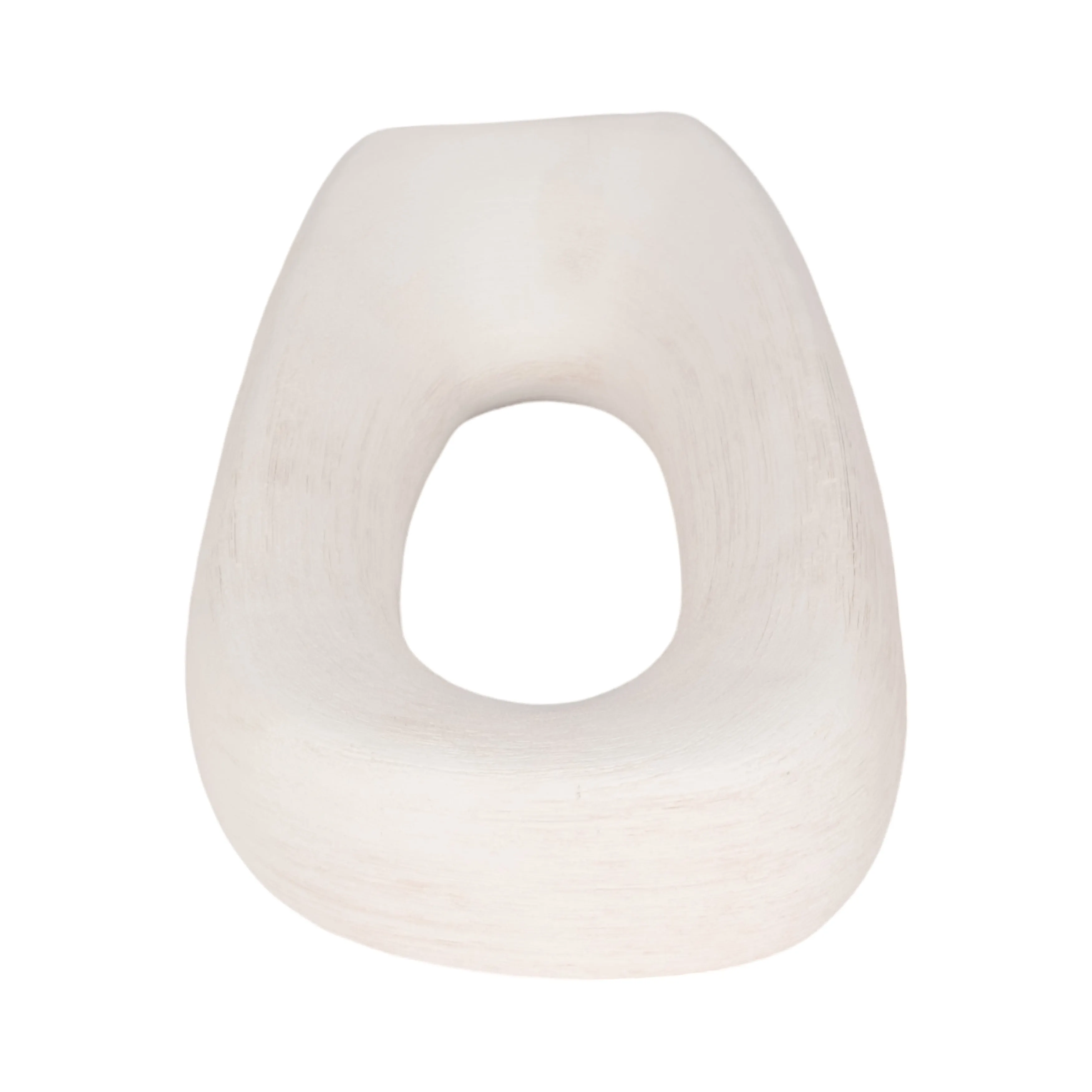 12" Tall Rough Open Cut-out Object, White