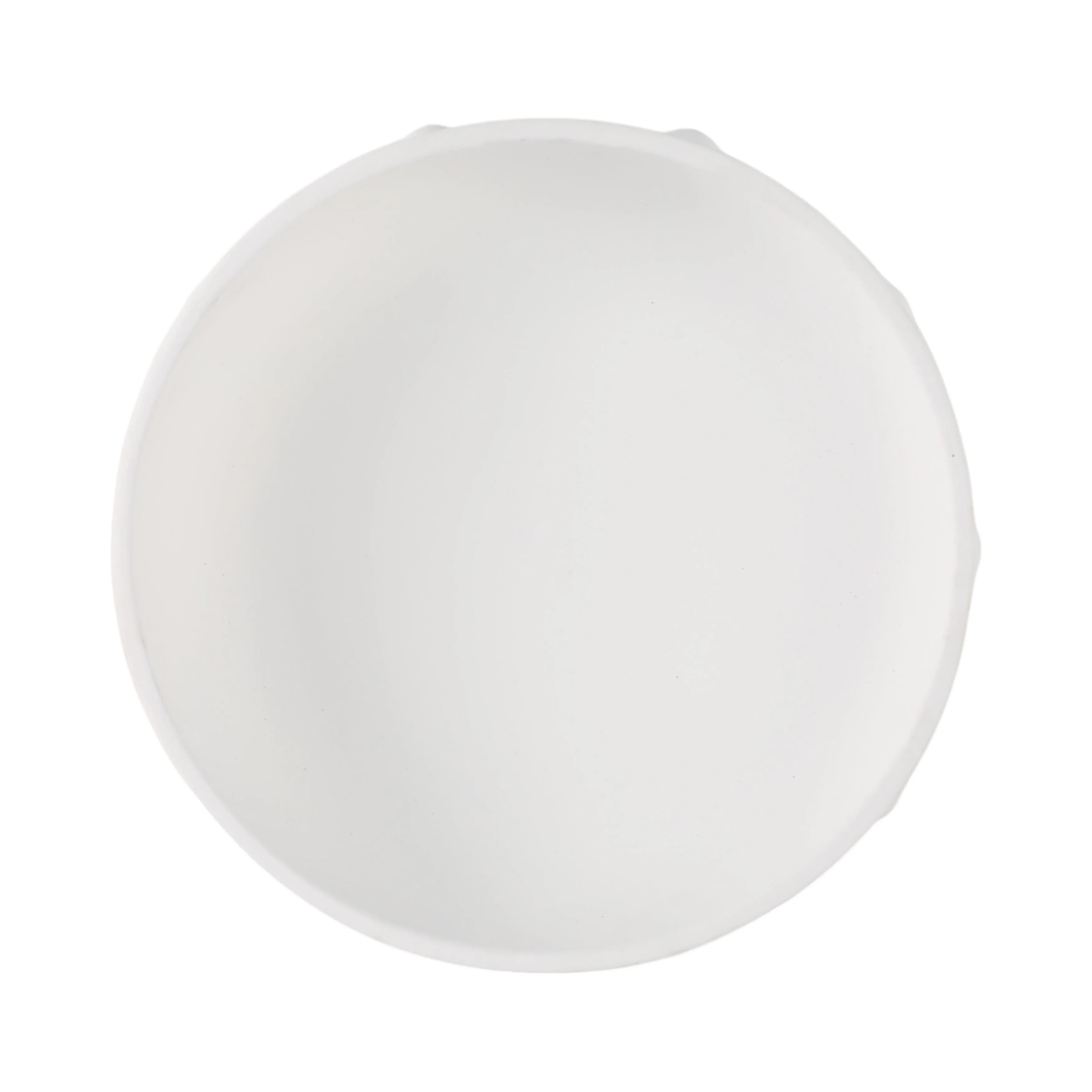 13" Clay Beaded Bowl, White