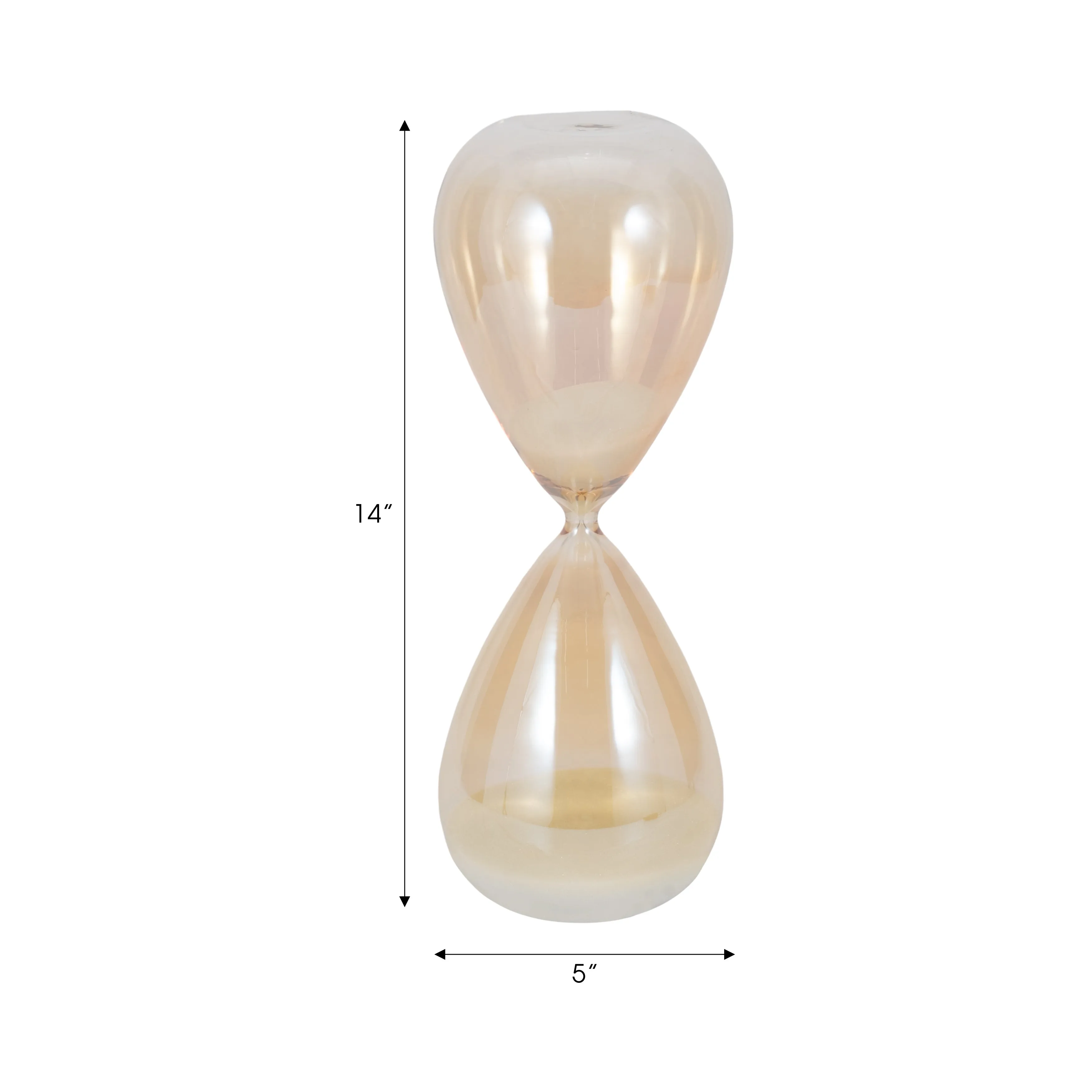 14" Midas Small Champagne Hourglass