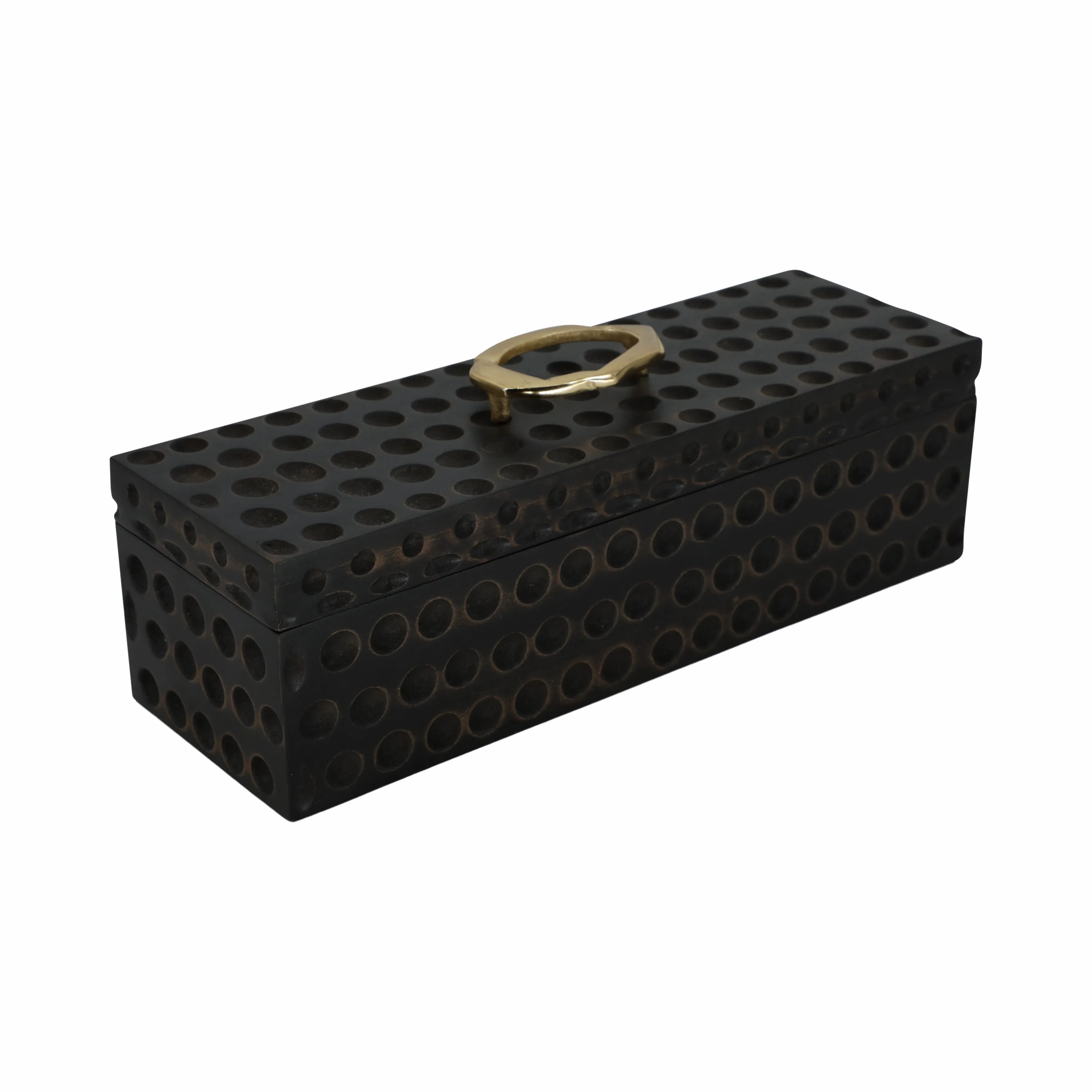18" Griffon Black Wood Box
