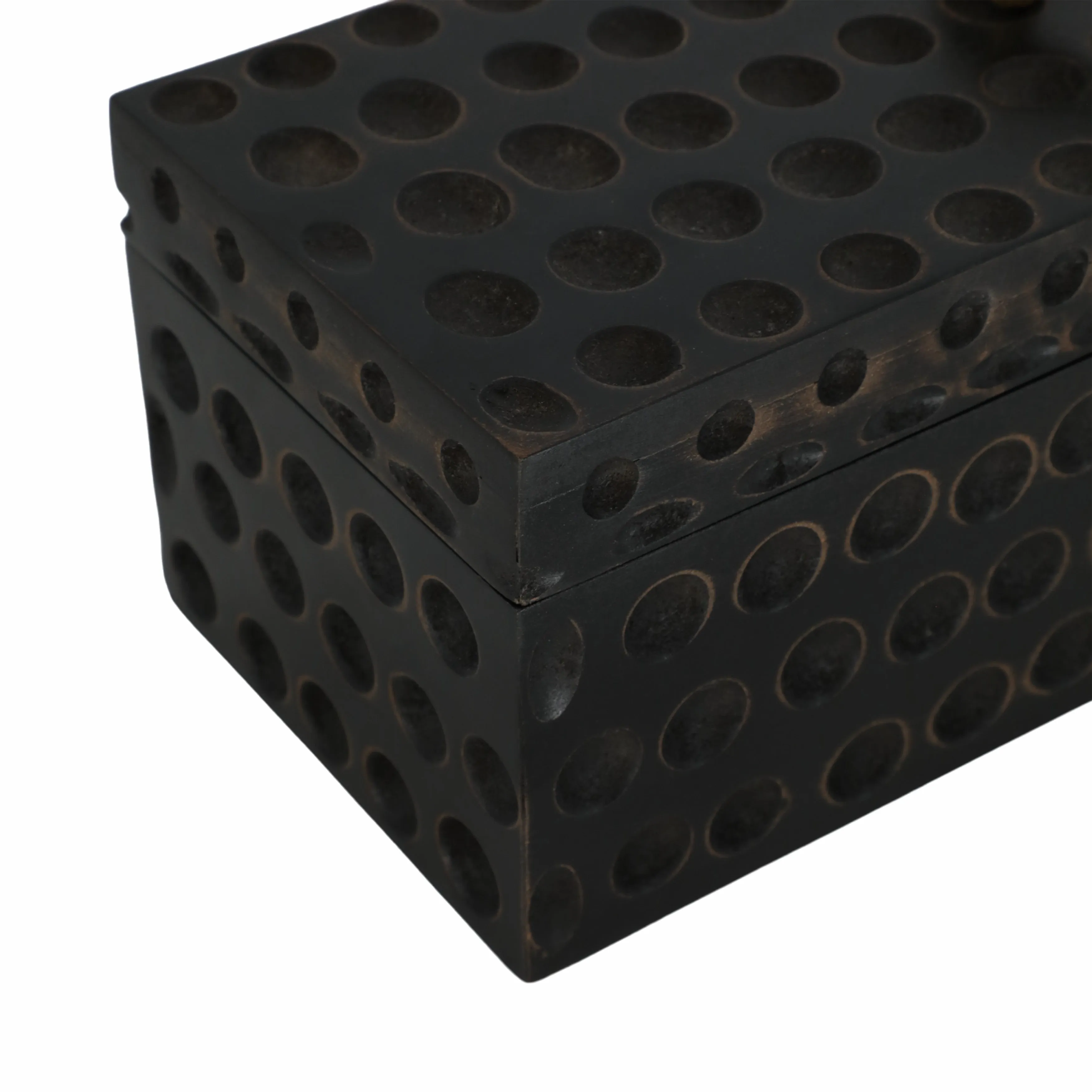 18" Griffon Black Wood Box