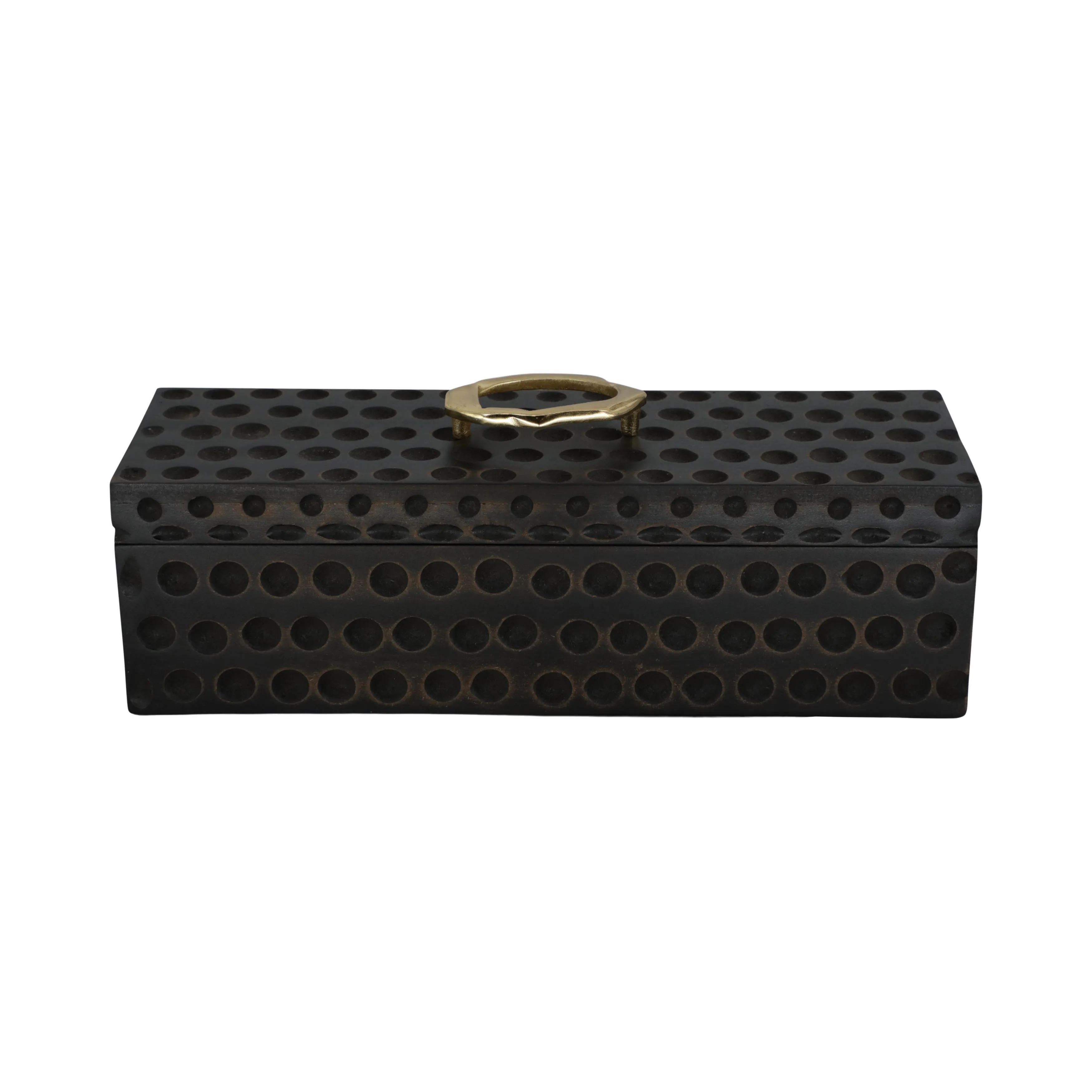 18" Griffon Black Wood Box
