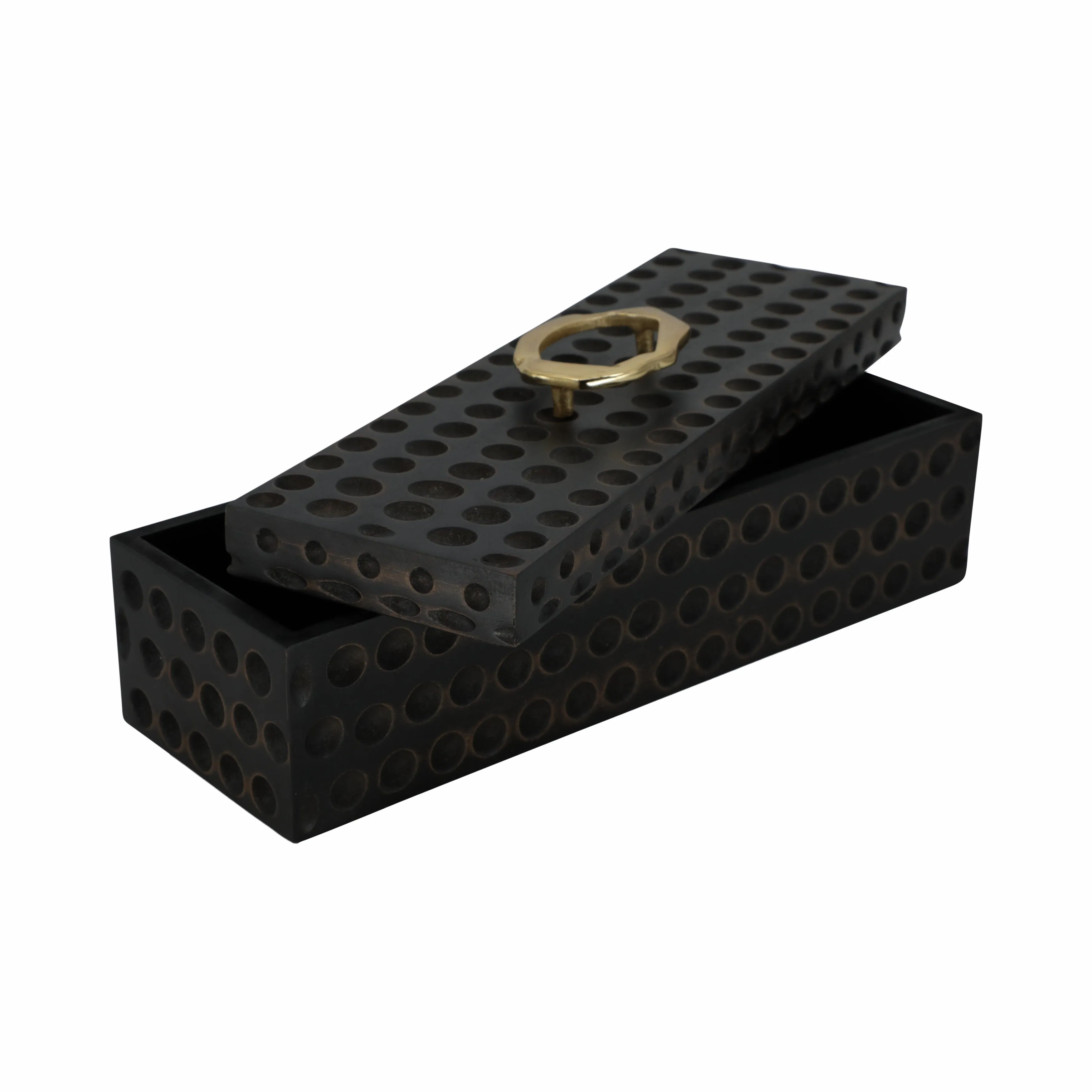 18" Griffon Black Wood Box