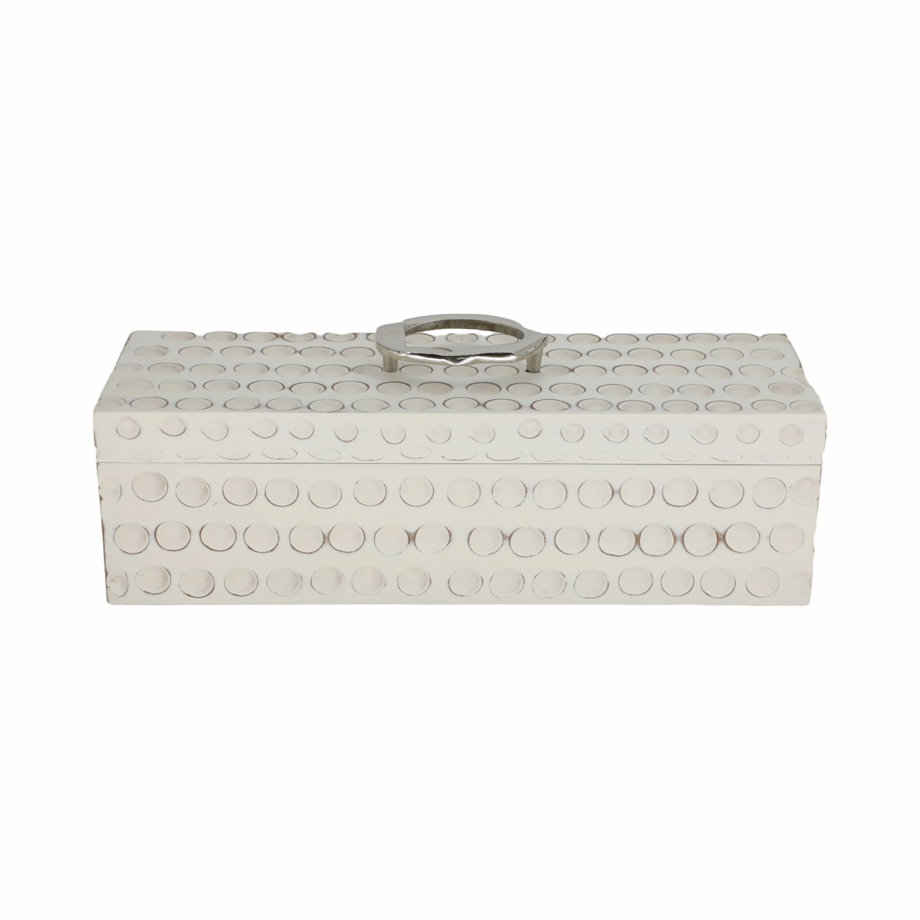 18" Griffon White Wood Box
