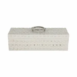 18" Griffon White Wood Box