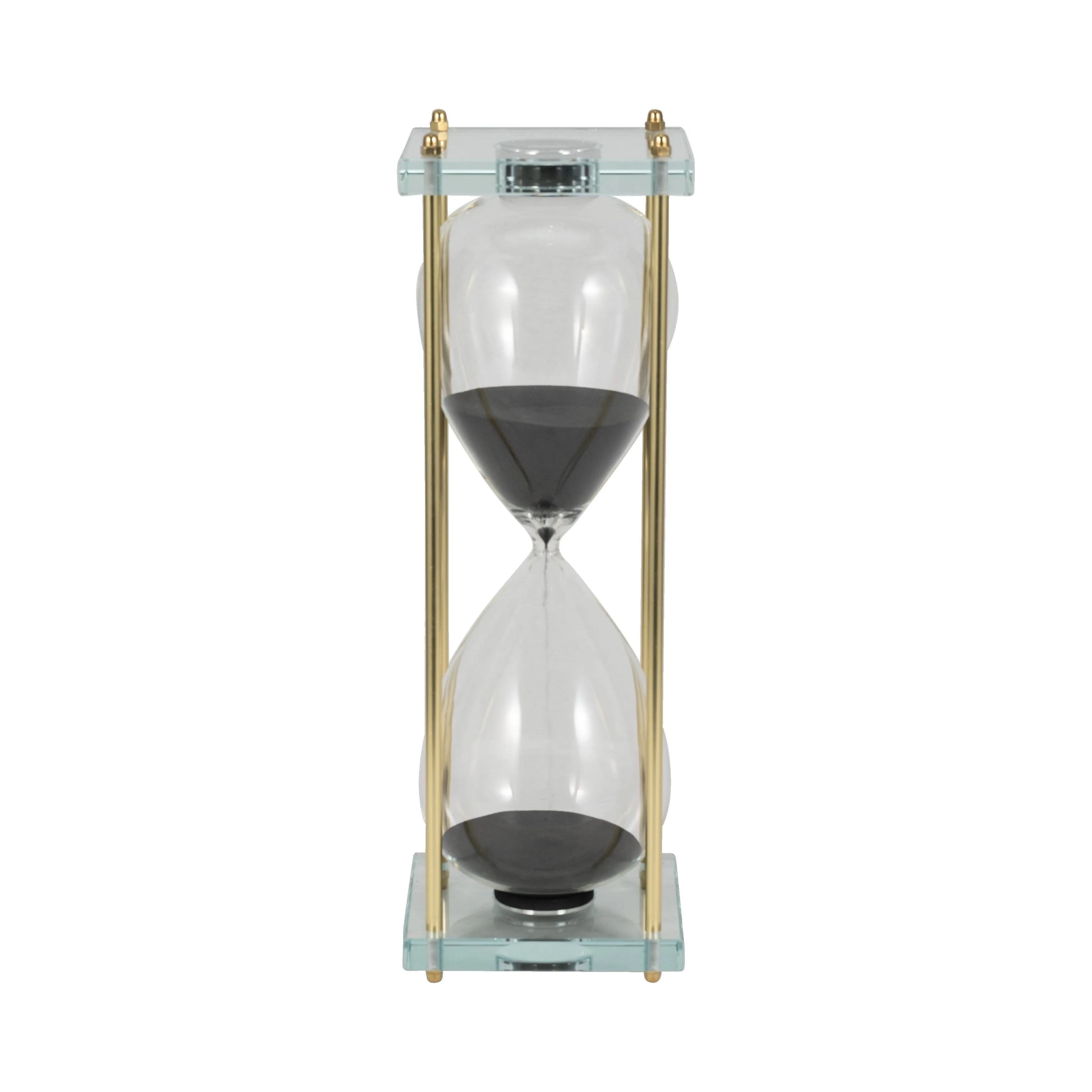 18" Reynolds Small Black & Gold Hourglass