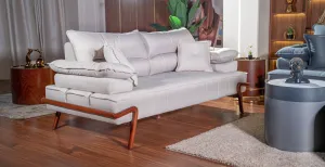 2-seater sofa from Maiden Home, white - 190x75x75 cm M110453415