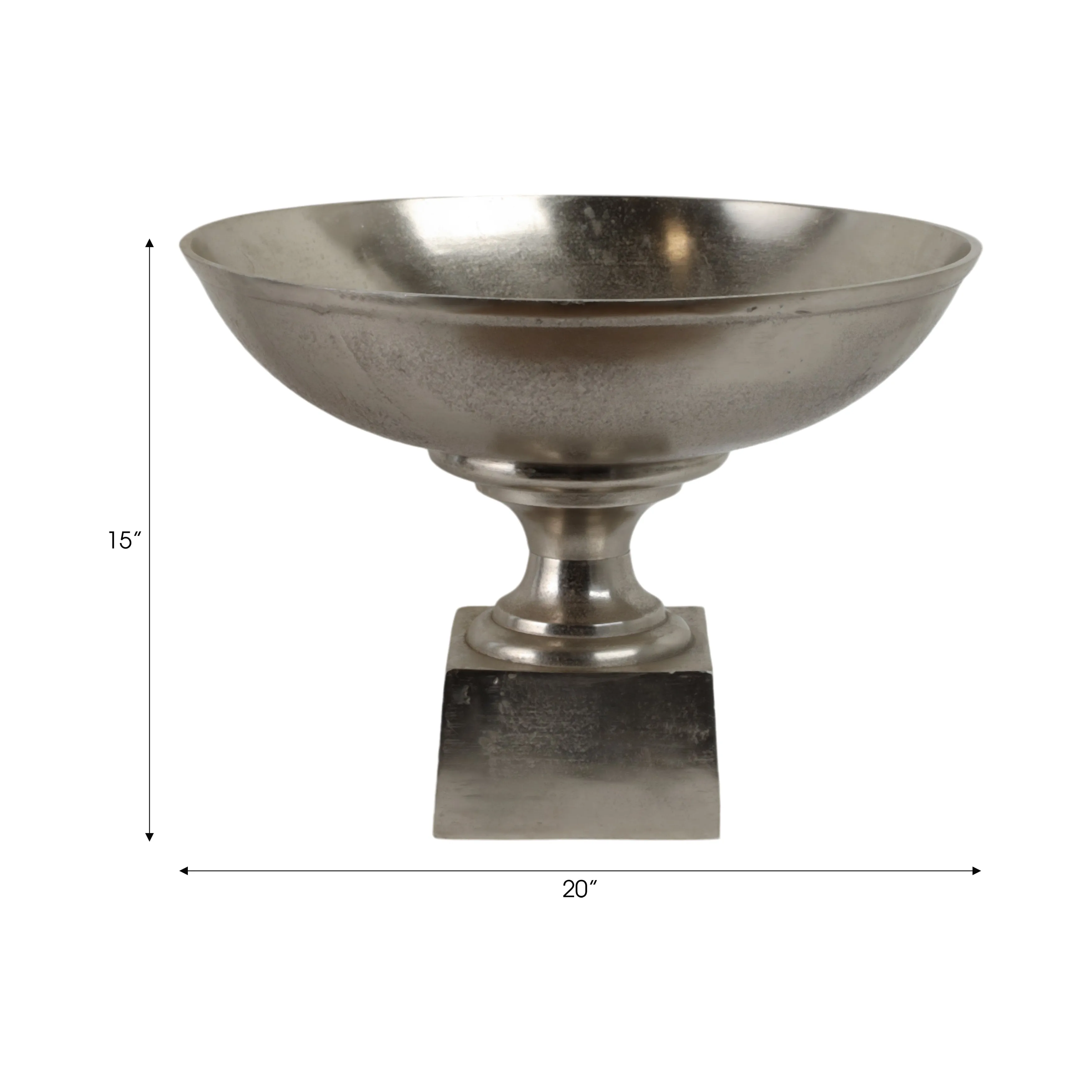 20" Kenosha Silver Aluminum Bowl