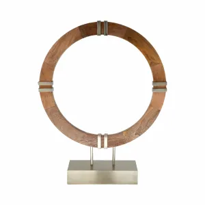 23" Garner Small Wood Ring Statuary