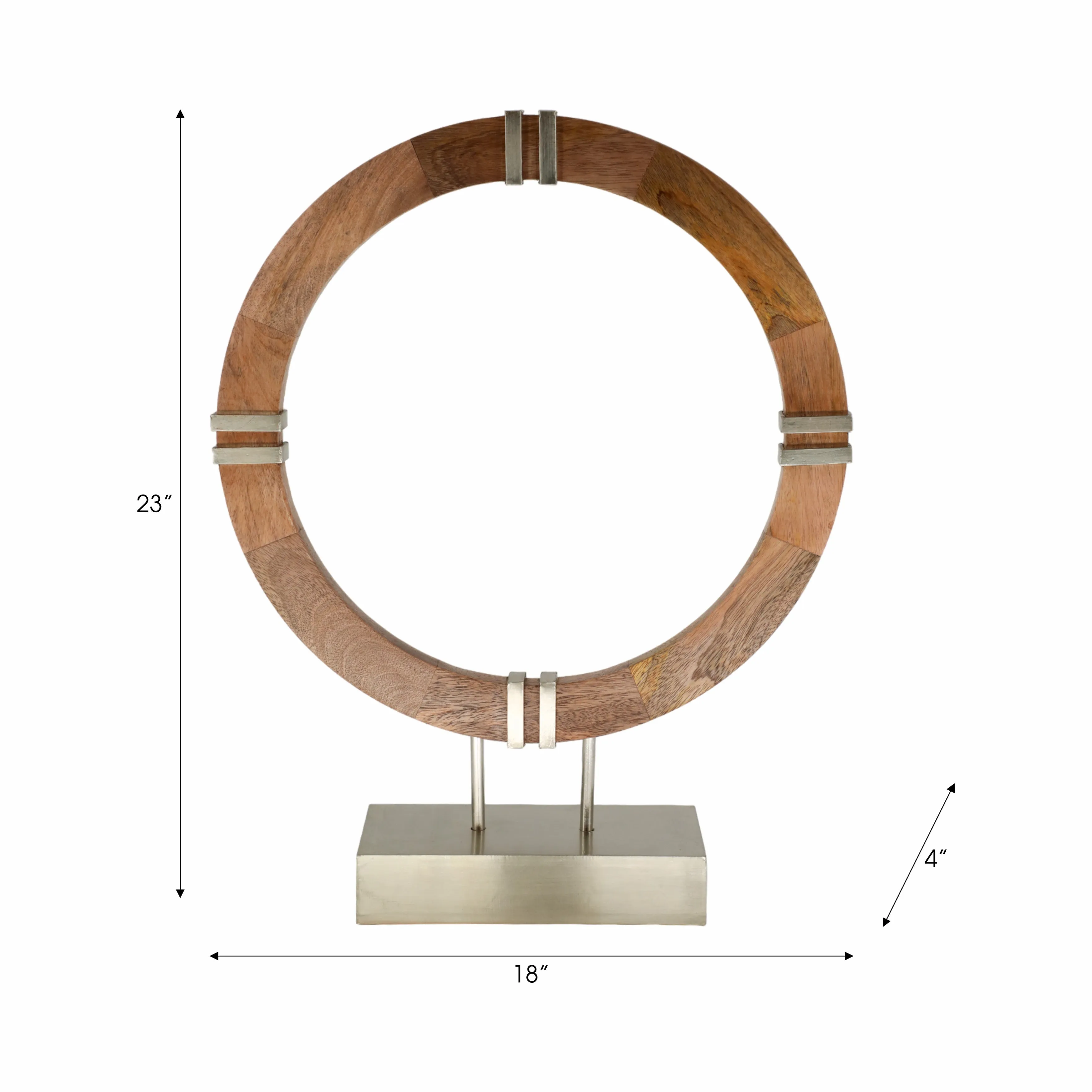 23" Garner Small Wood Ring Statuary