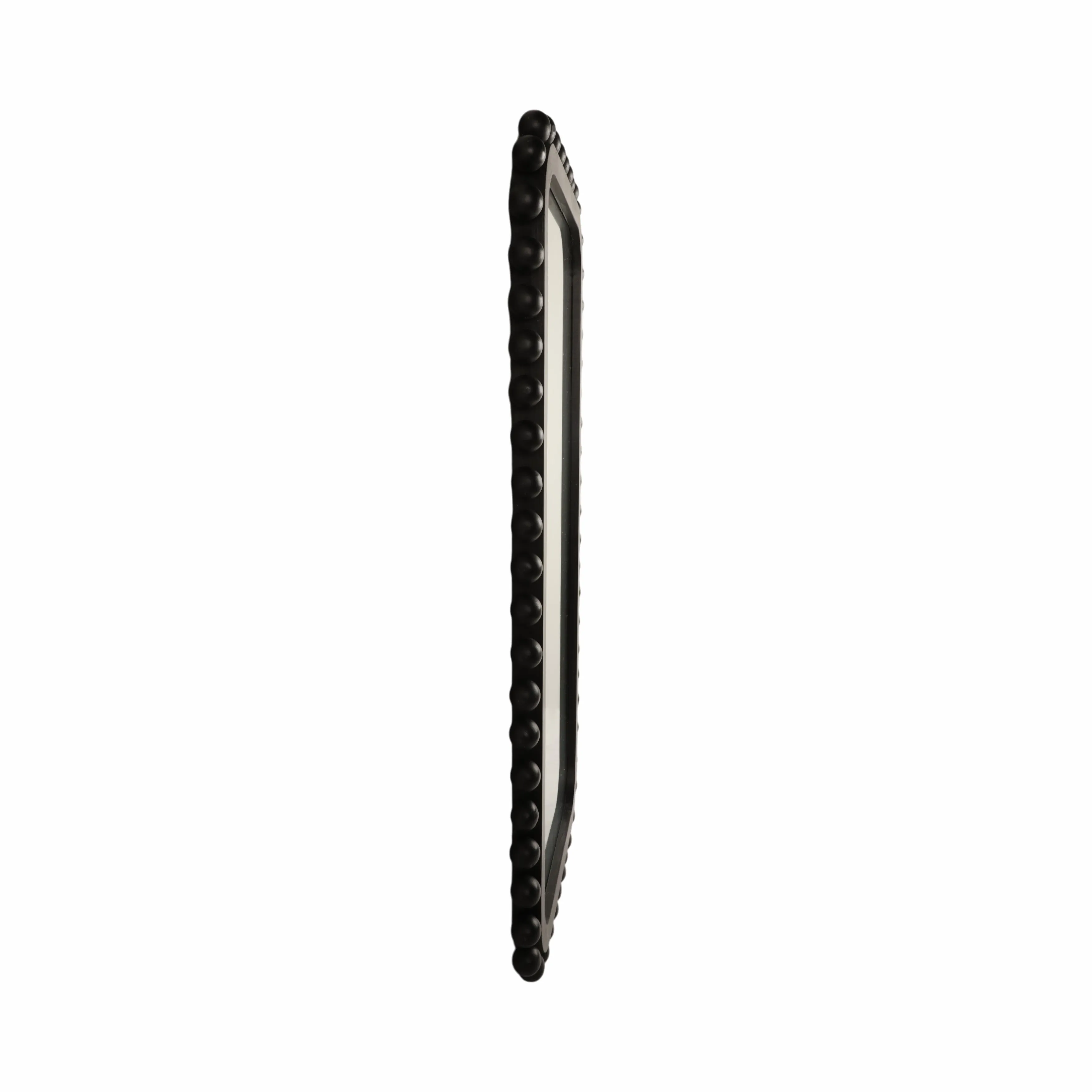 23x45" Knobby Rectangular Mirror, Black