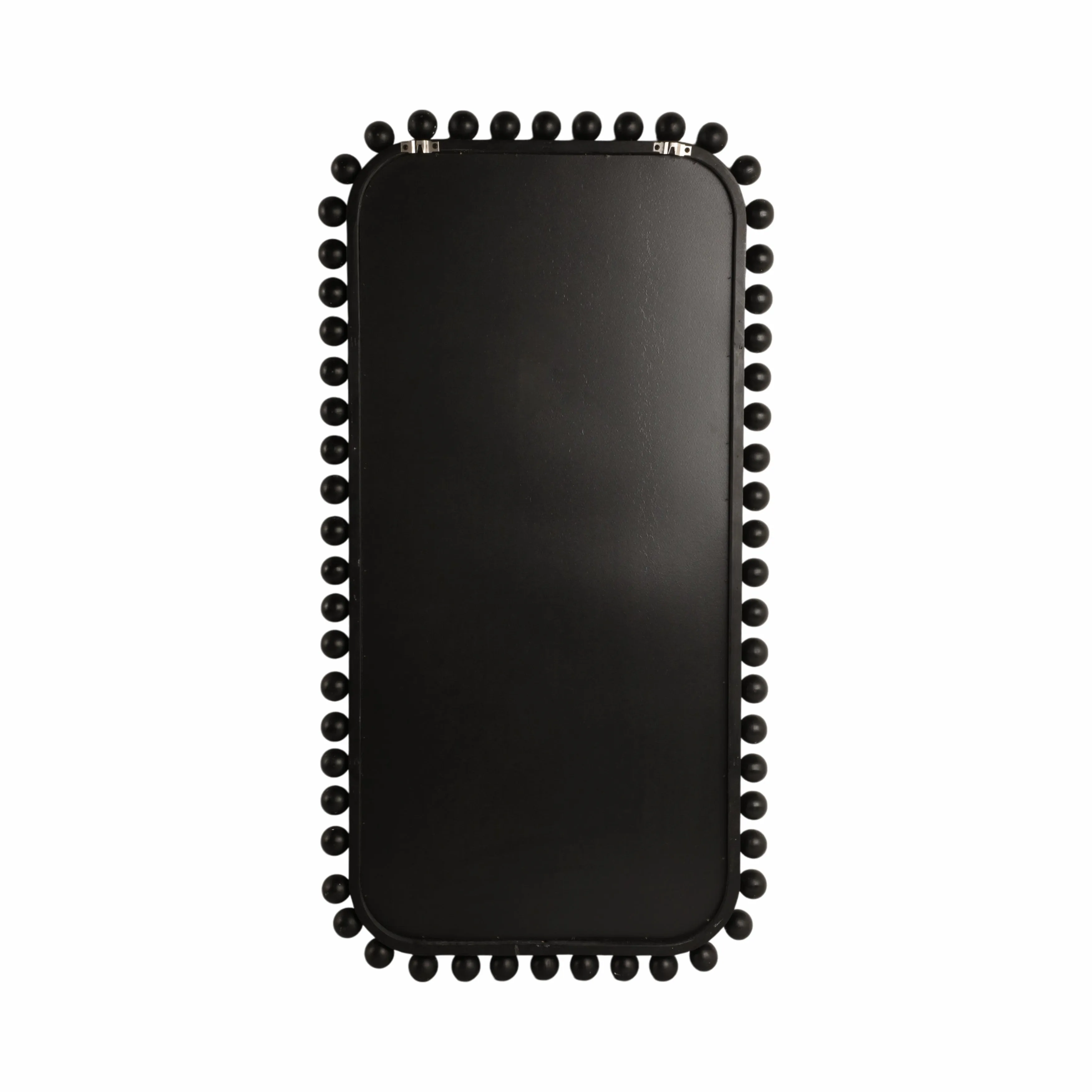 23x45" Knobby Rectangular Mirror, Black