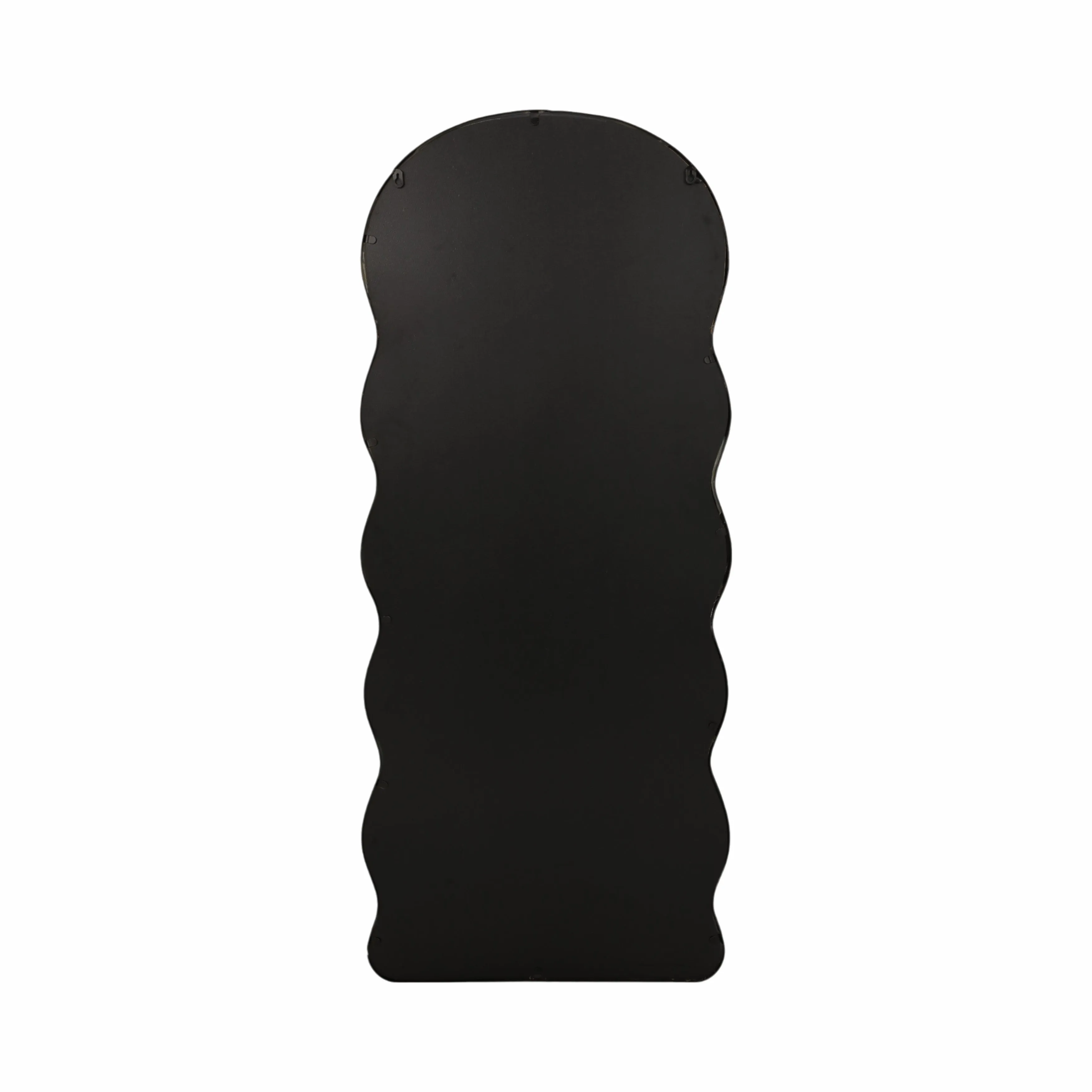 23x55" Curvy Edged Leaner Mirror, Black