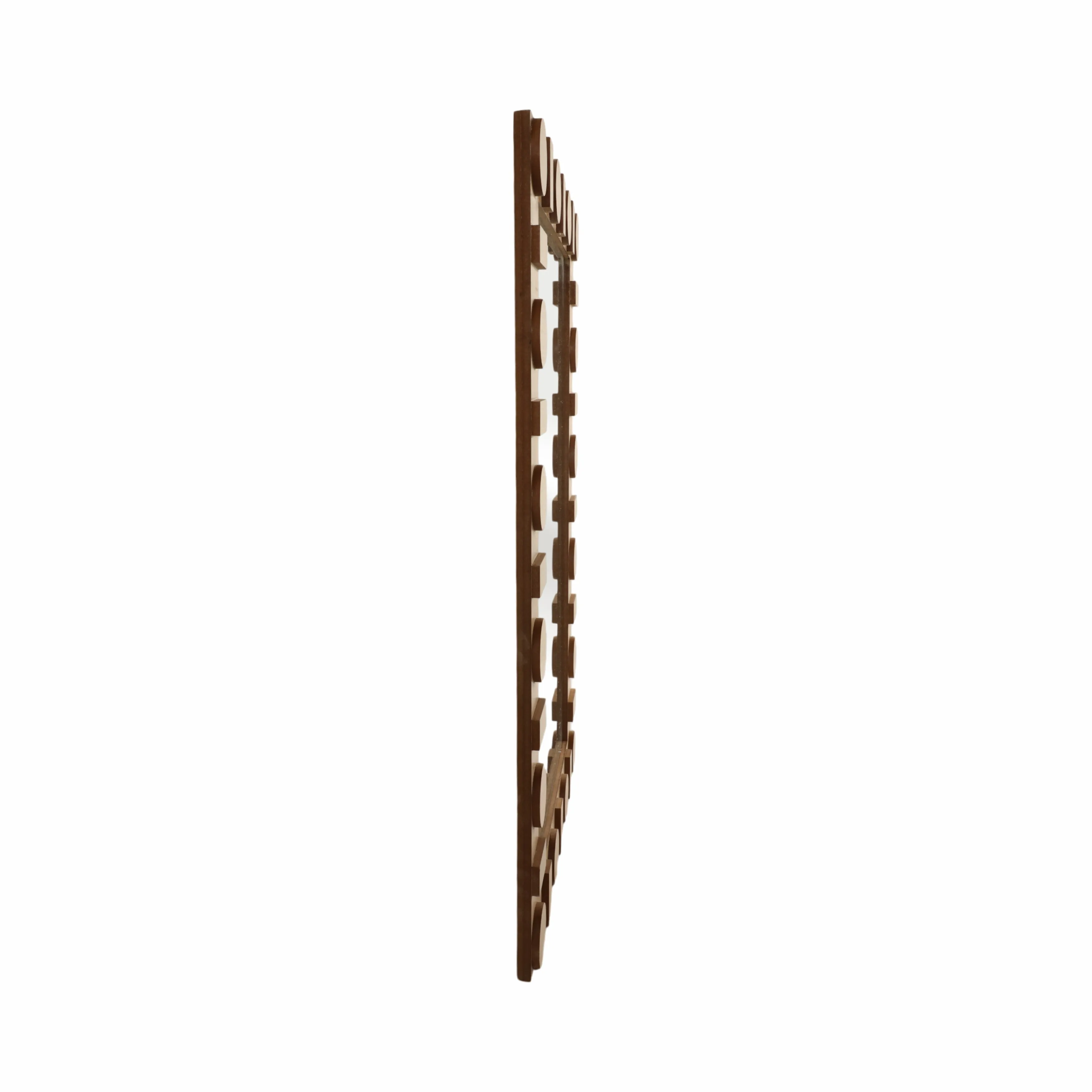 24x36 Rectangle Mirror W/ Circle Details, Natural