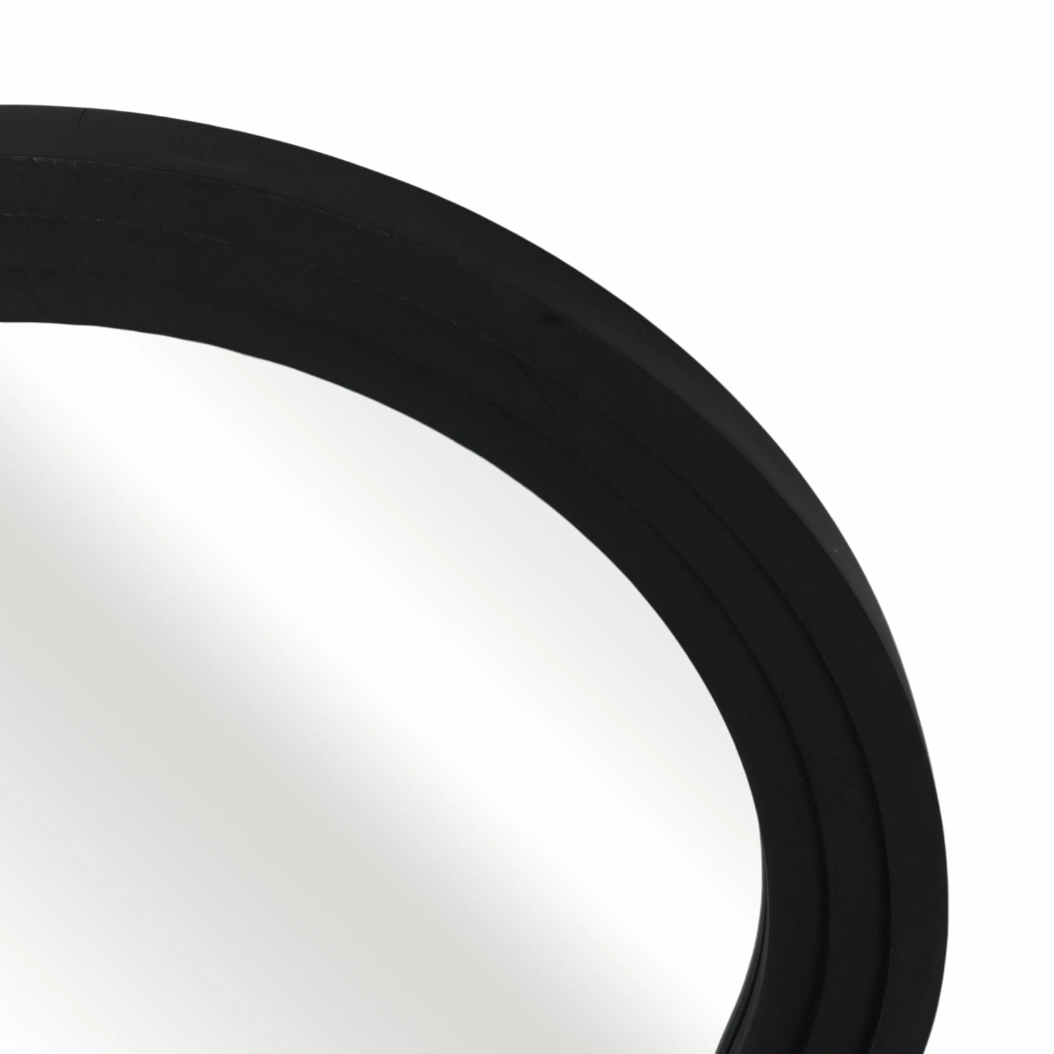 24x64 Layered Curvy Leaner Mirror, Black