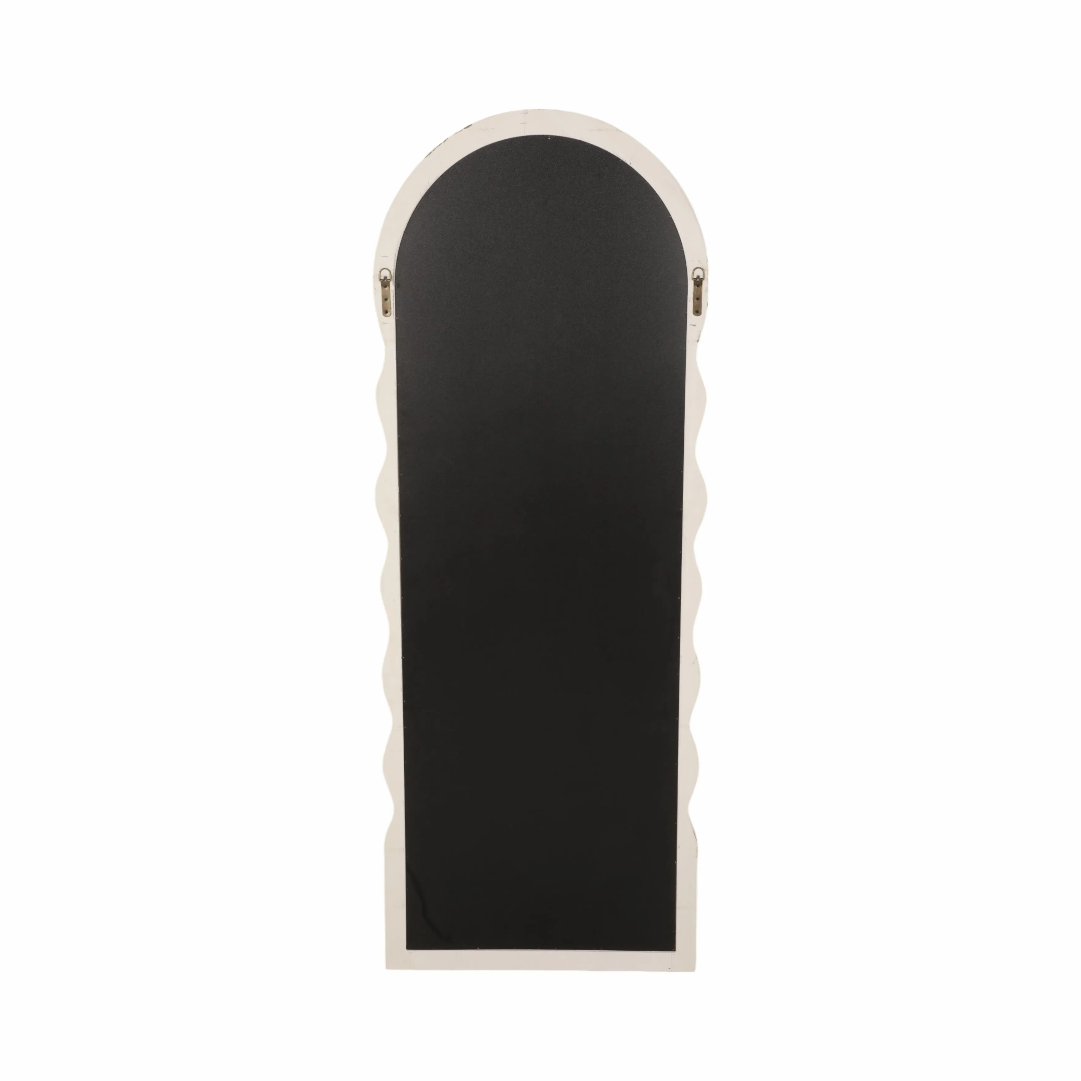 24x64 Layered Curvy Leaner Mirror, White