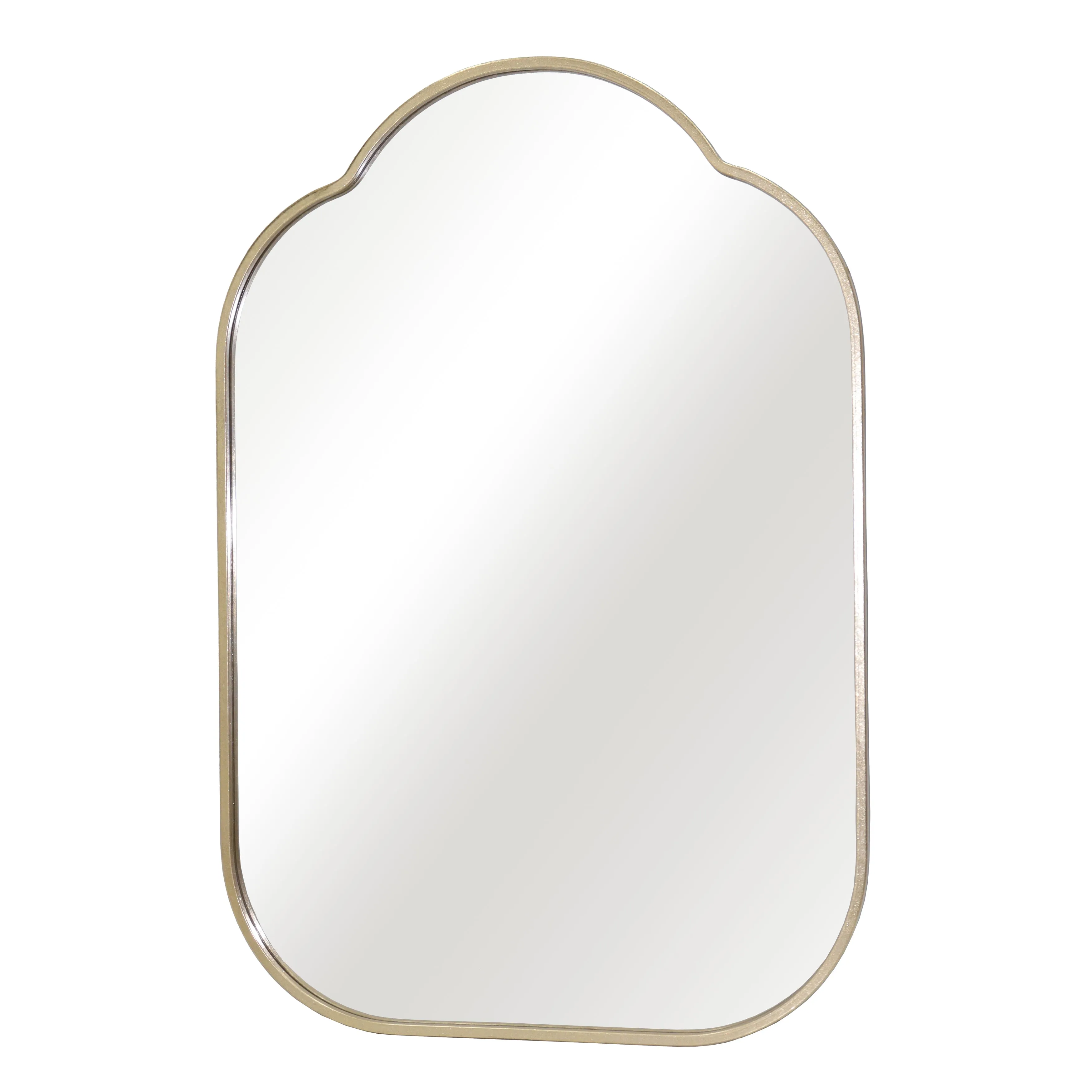 25x37 Arch Top Mirror, Gold