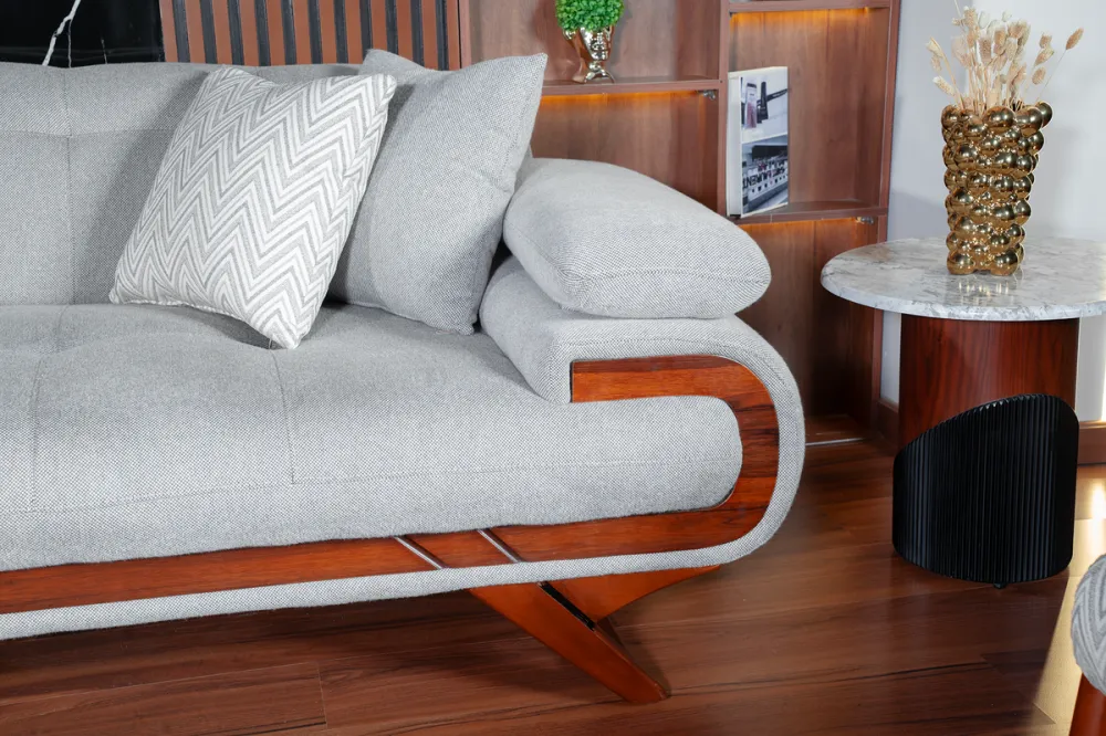 3-seater sofa from Maiden Home, gray - 220x75x75 cm M110453382