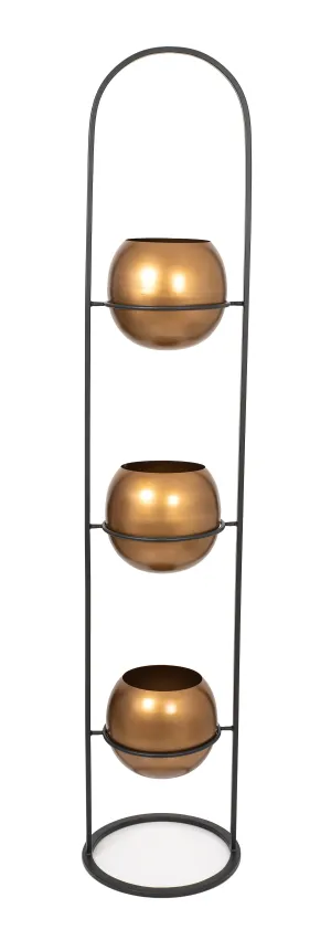 3 TIERS METAL PLANTER STAND BIG ,37x37x171 CM