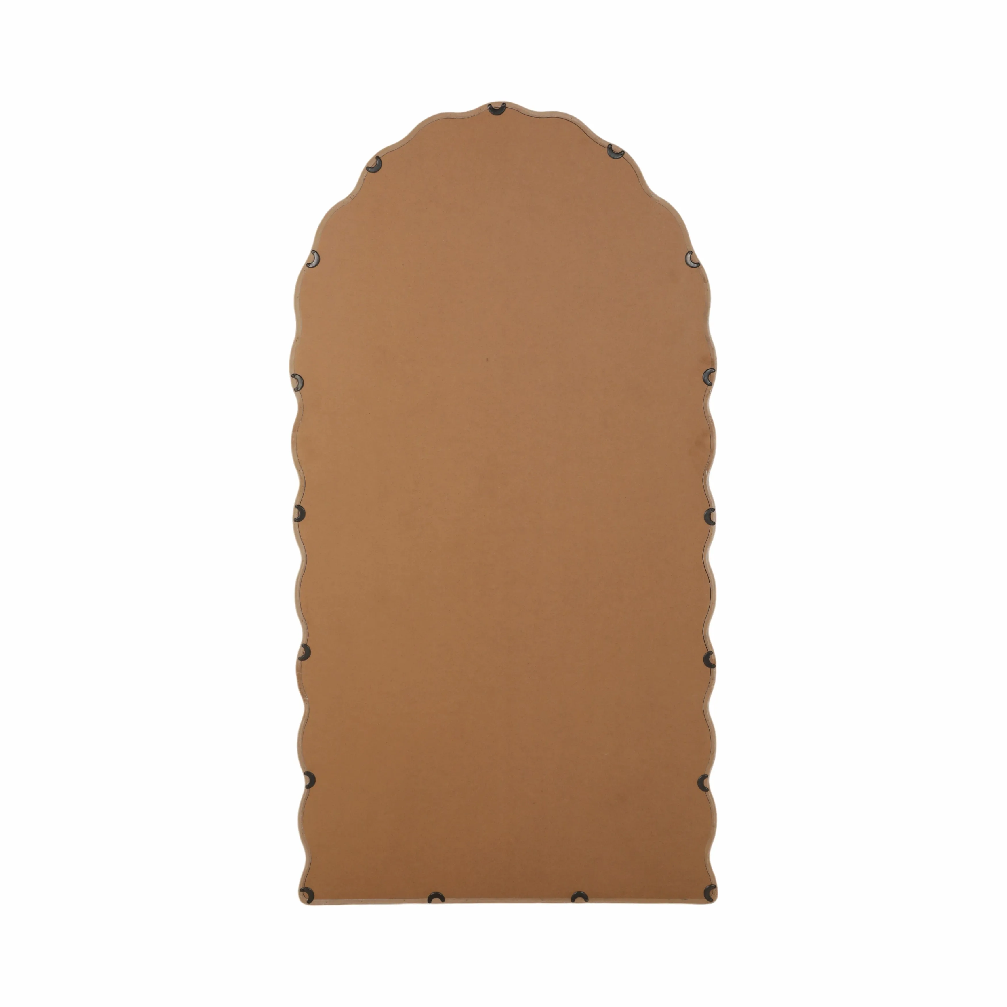 31x59" Wavy Leaner Mirror, White