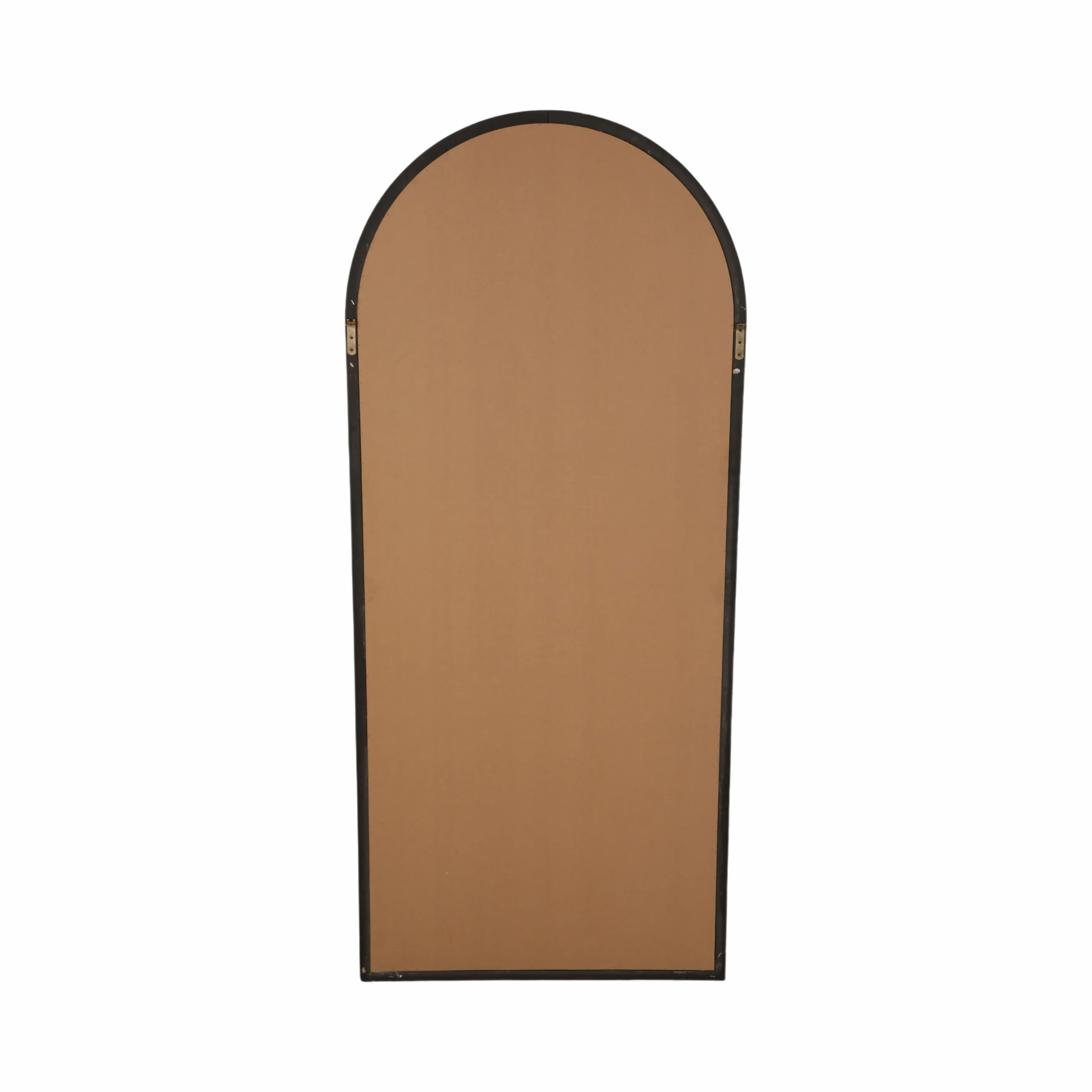 32x72 Thick Frame Arched Leaner Mirror, Black