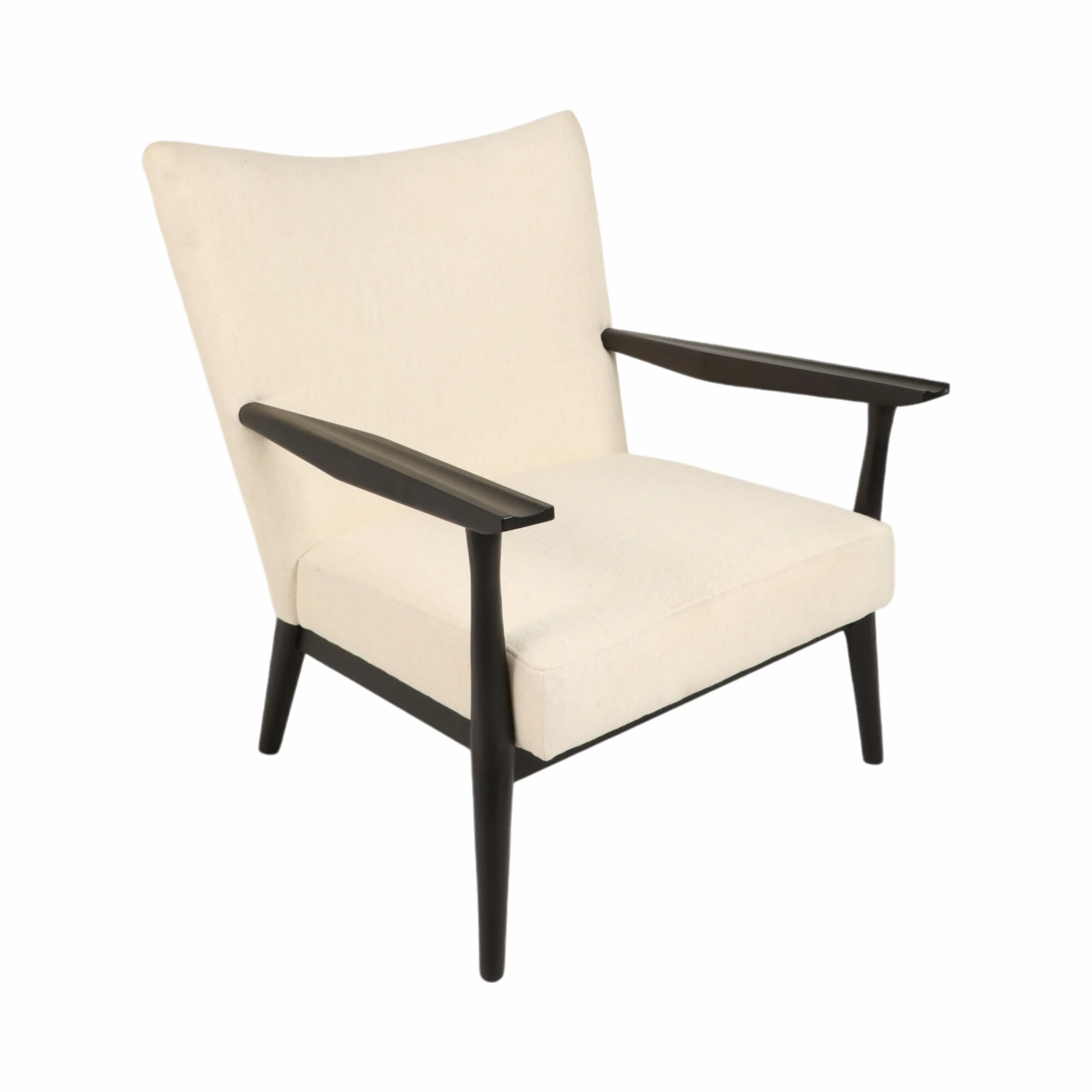 33" Cardoso Accent Chair, White/black