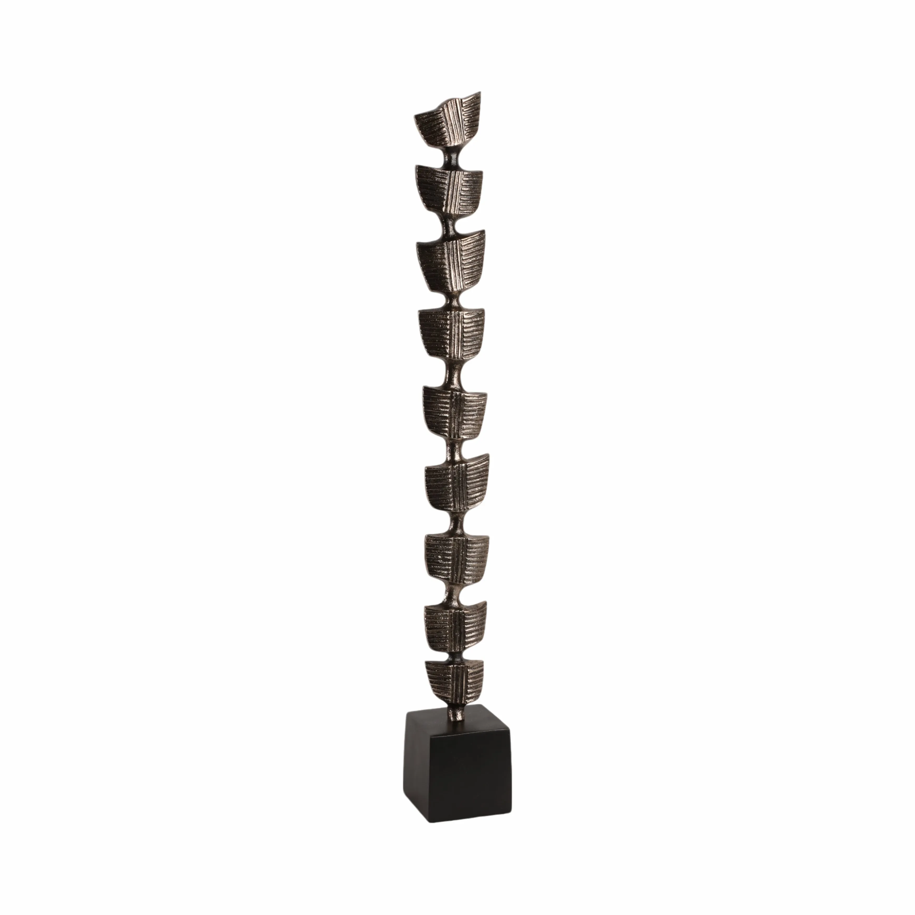 34" Hensly Large Metal Statuary, Black