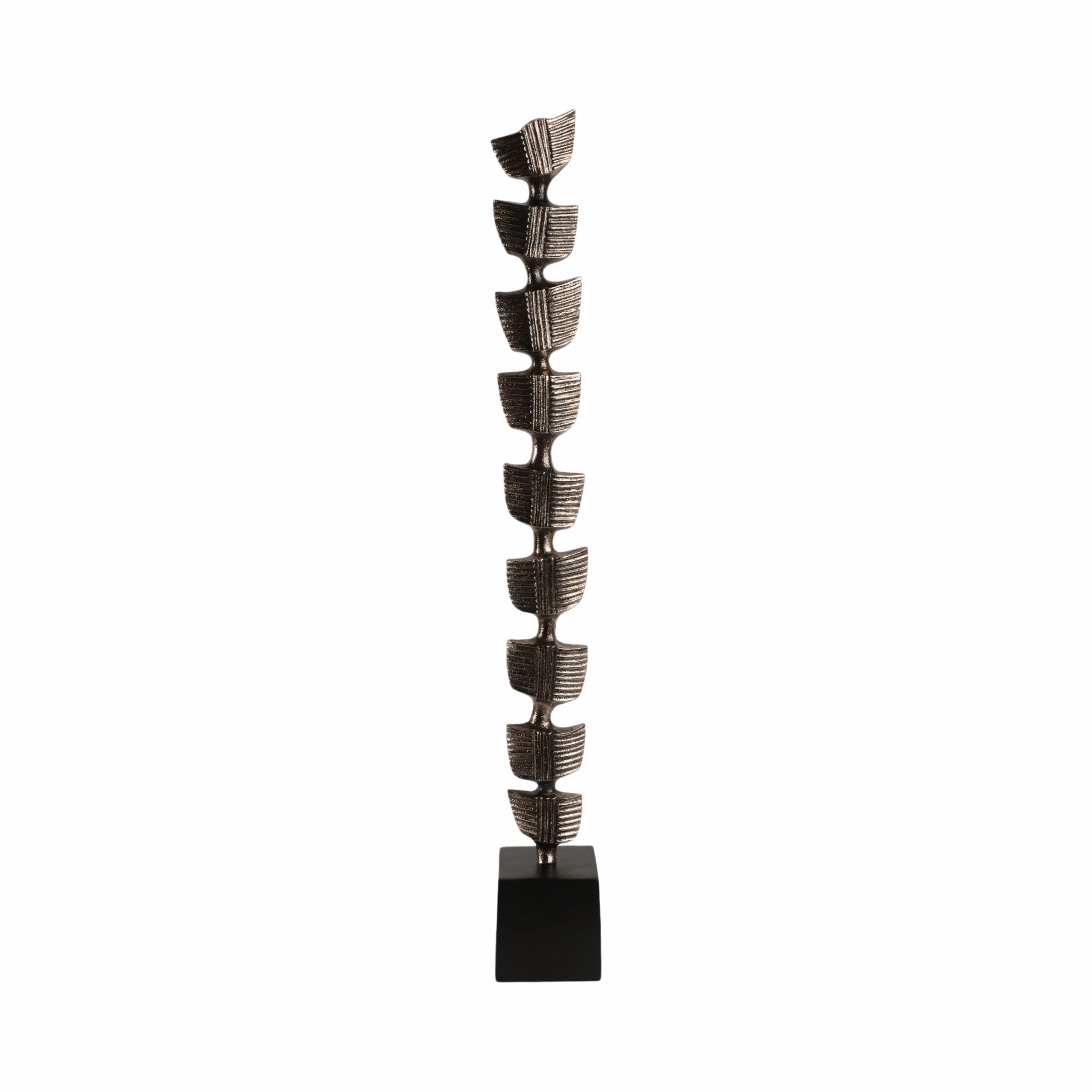 34" Hensly Large Metal Statuary, Black