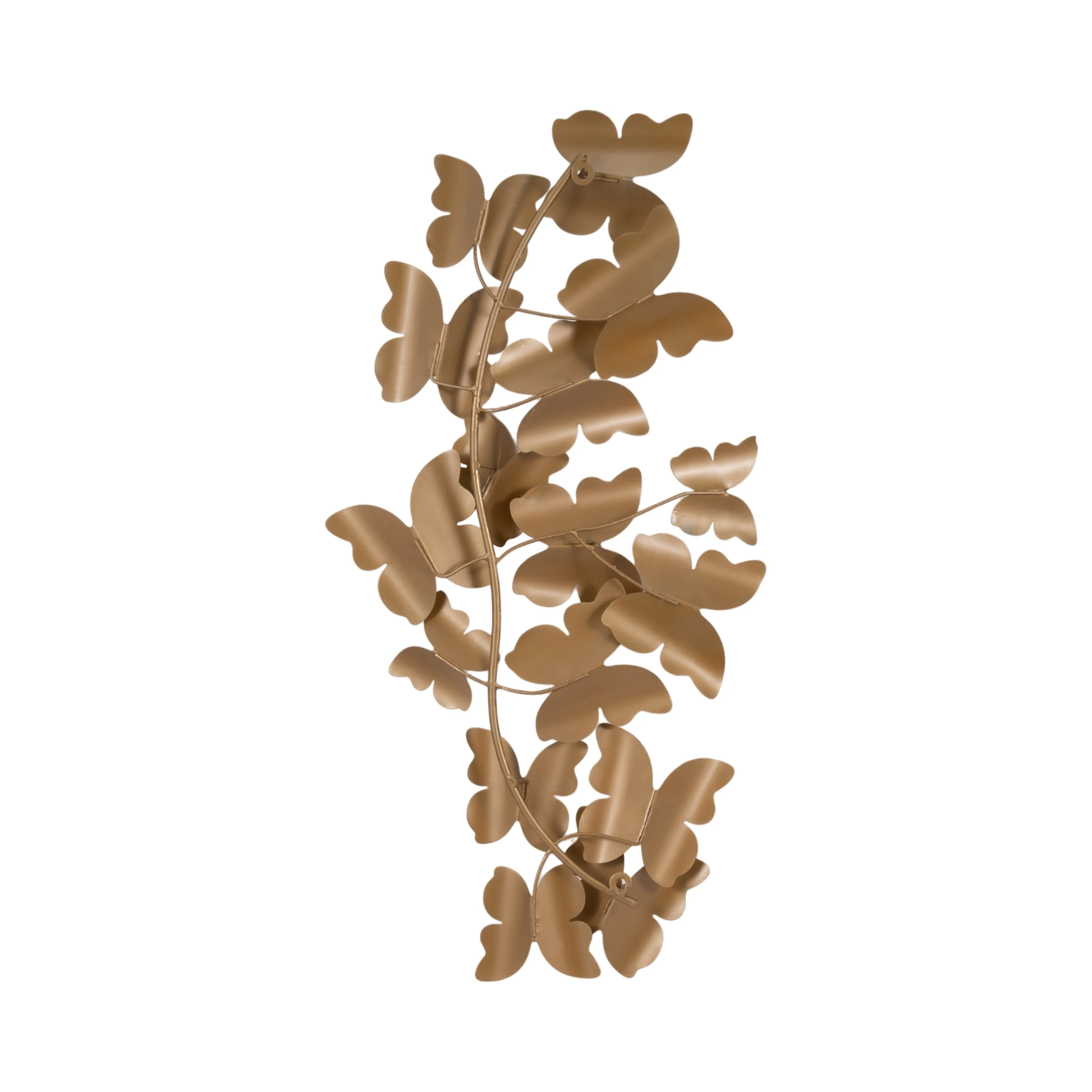 36" Butterflies Metal Wall Decor, Gold