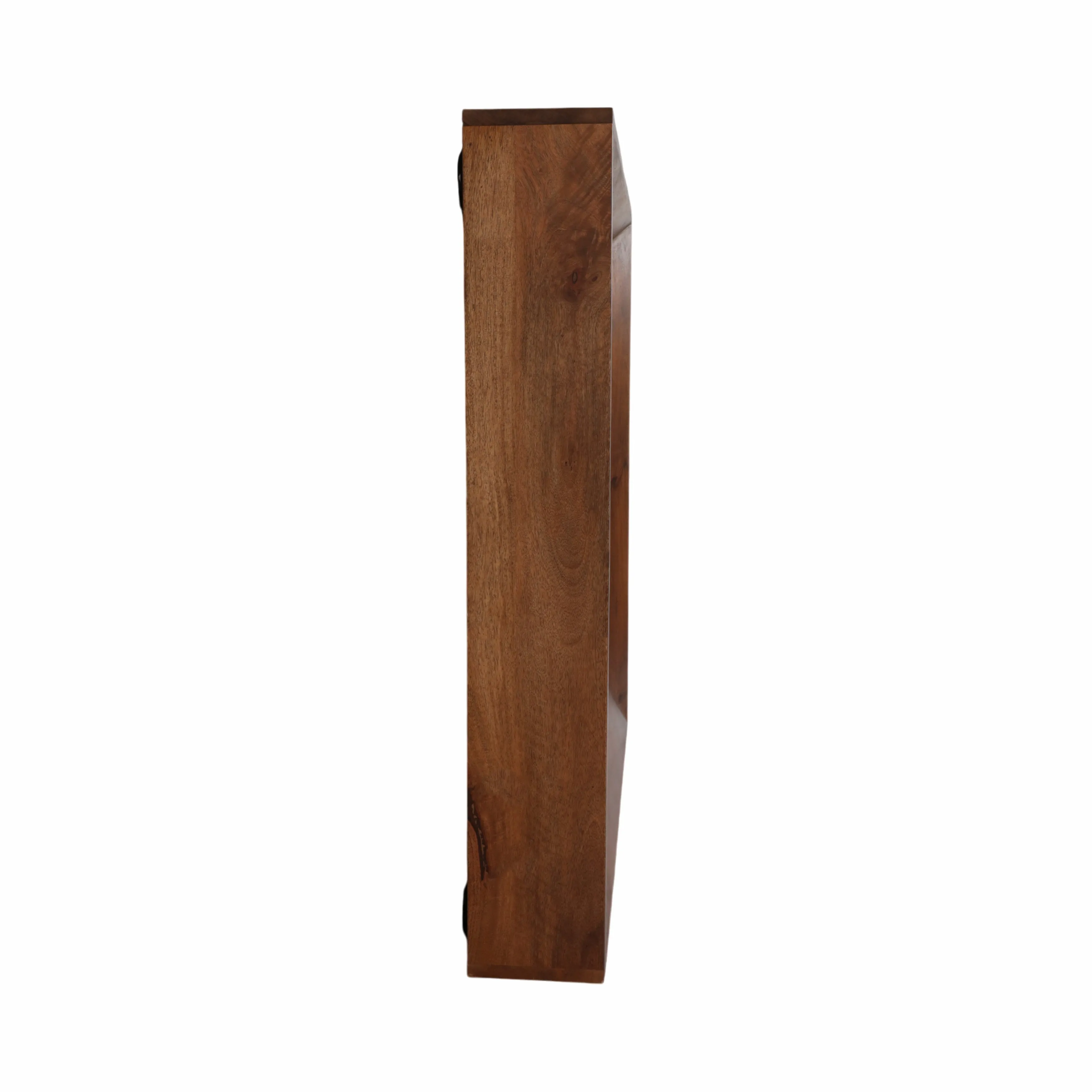 36x36" Hallox Carved Wood Mirror