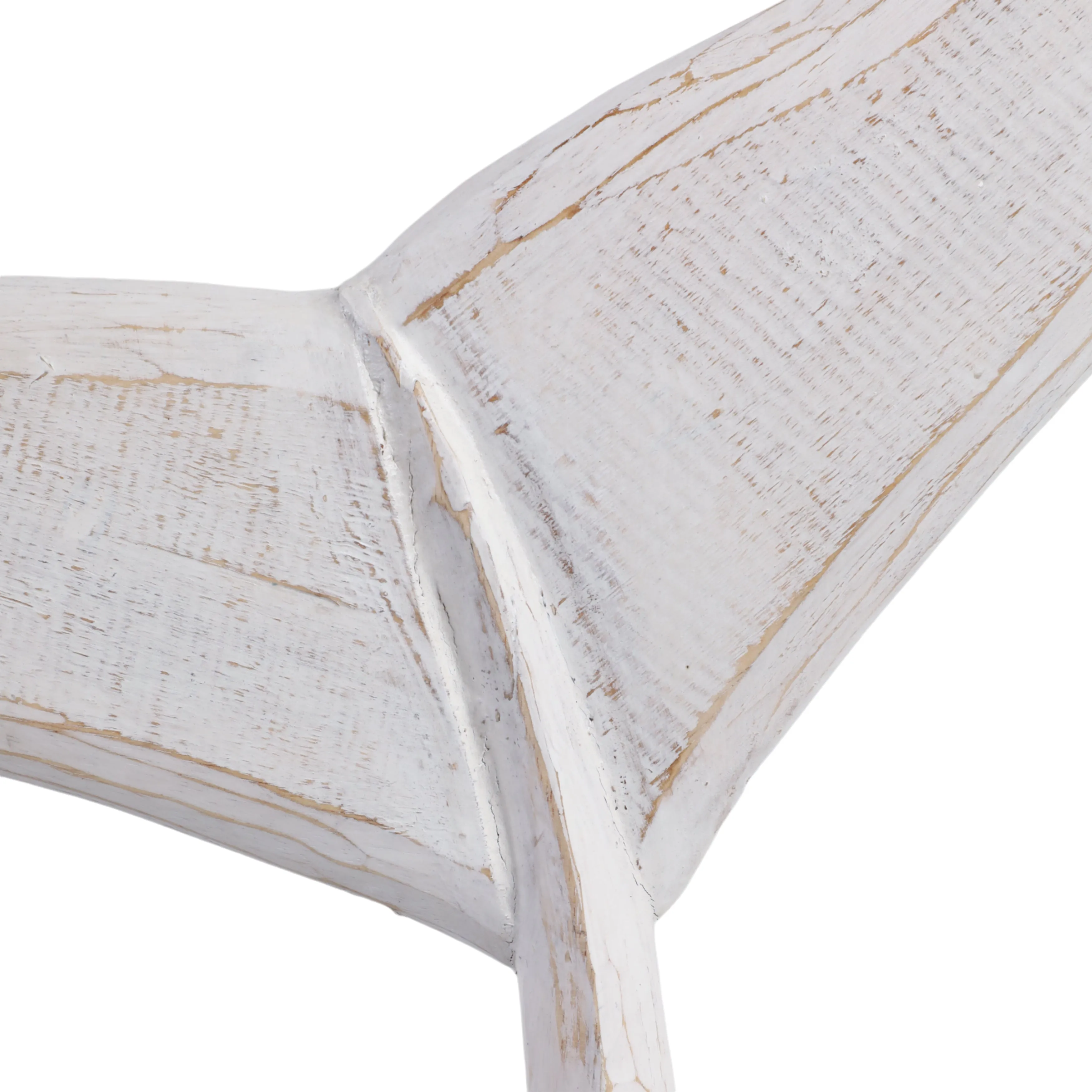 39" Wood Whale Tail Decor, Wht