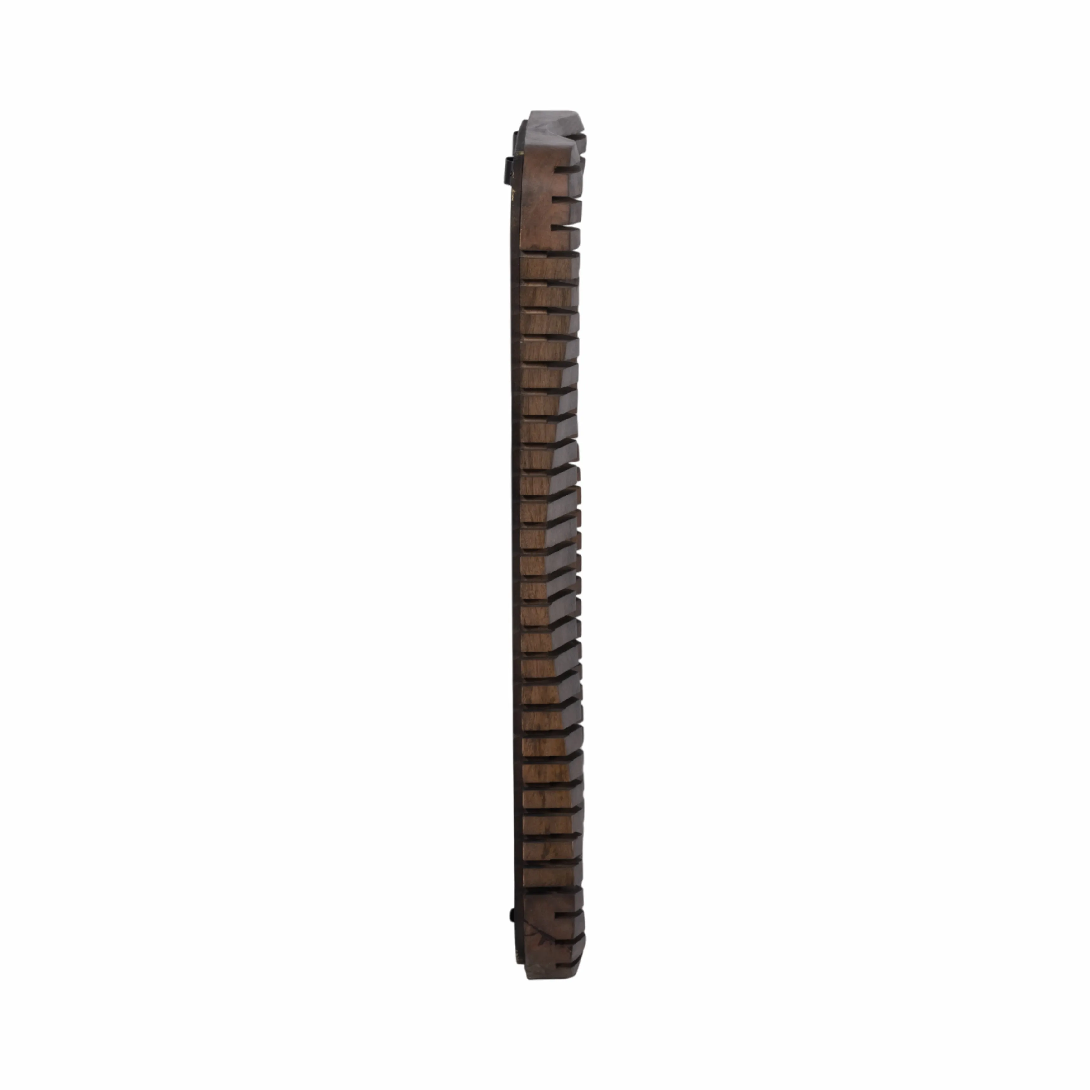 41X30" KENSINGTON SLATTED WOOD MIRROR, BROWN