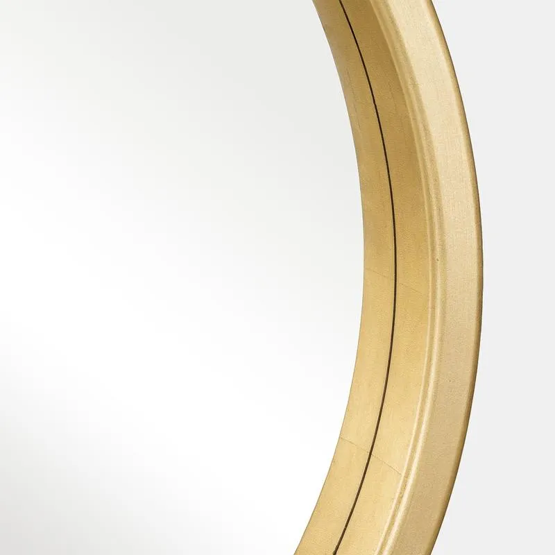 47X47,  GOLD CIRCLE MIRROR