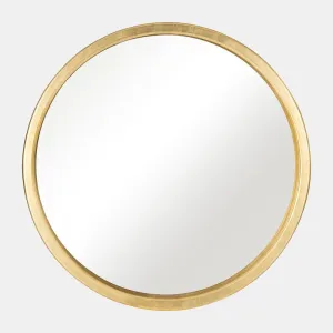 47X47,  GOLD CIRCLE MIRROR