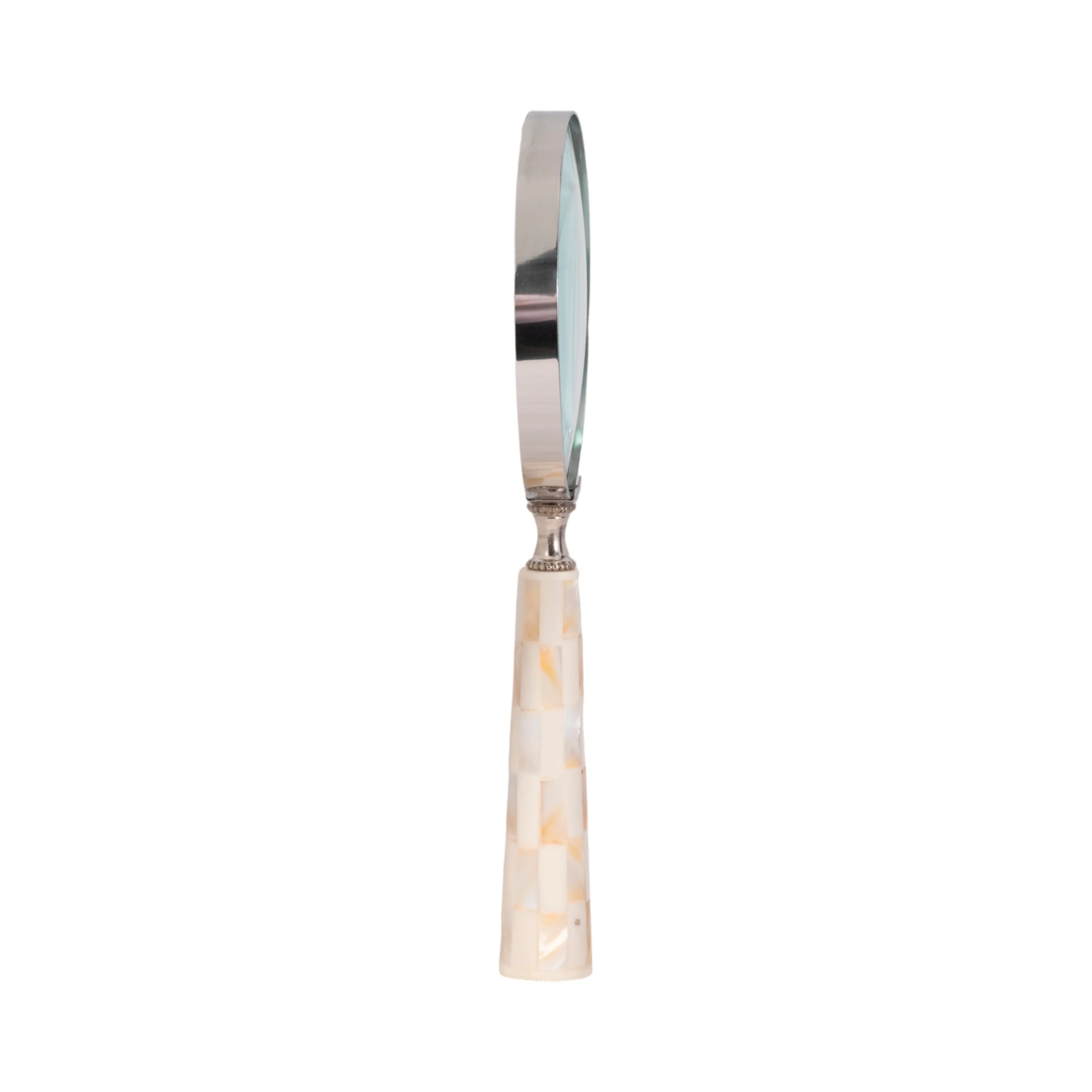 4" Mop Handle Magnifying Glass, Ivory