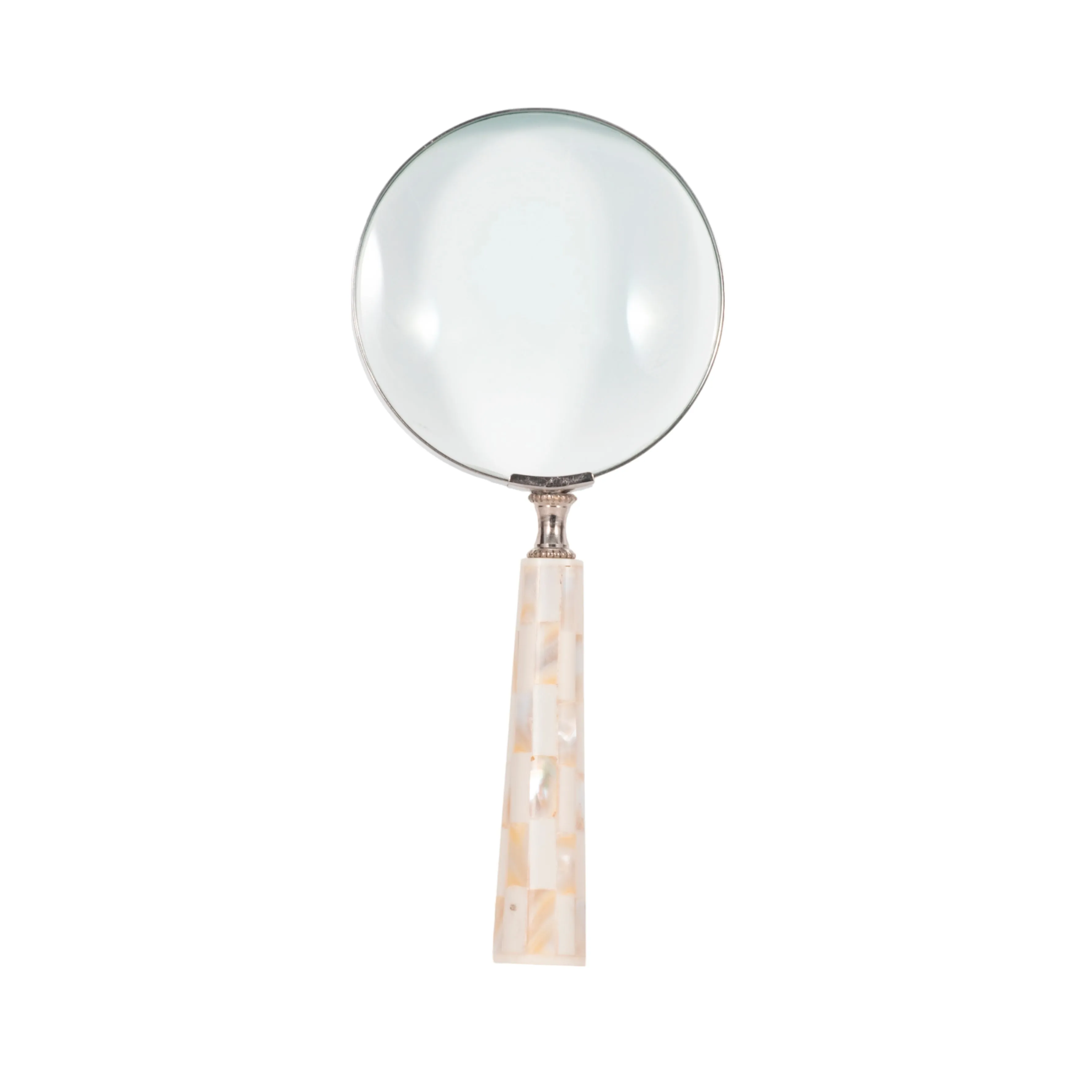 4" Mop Handle Magnifying Glass, Ivory