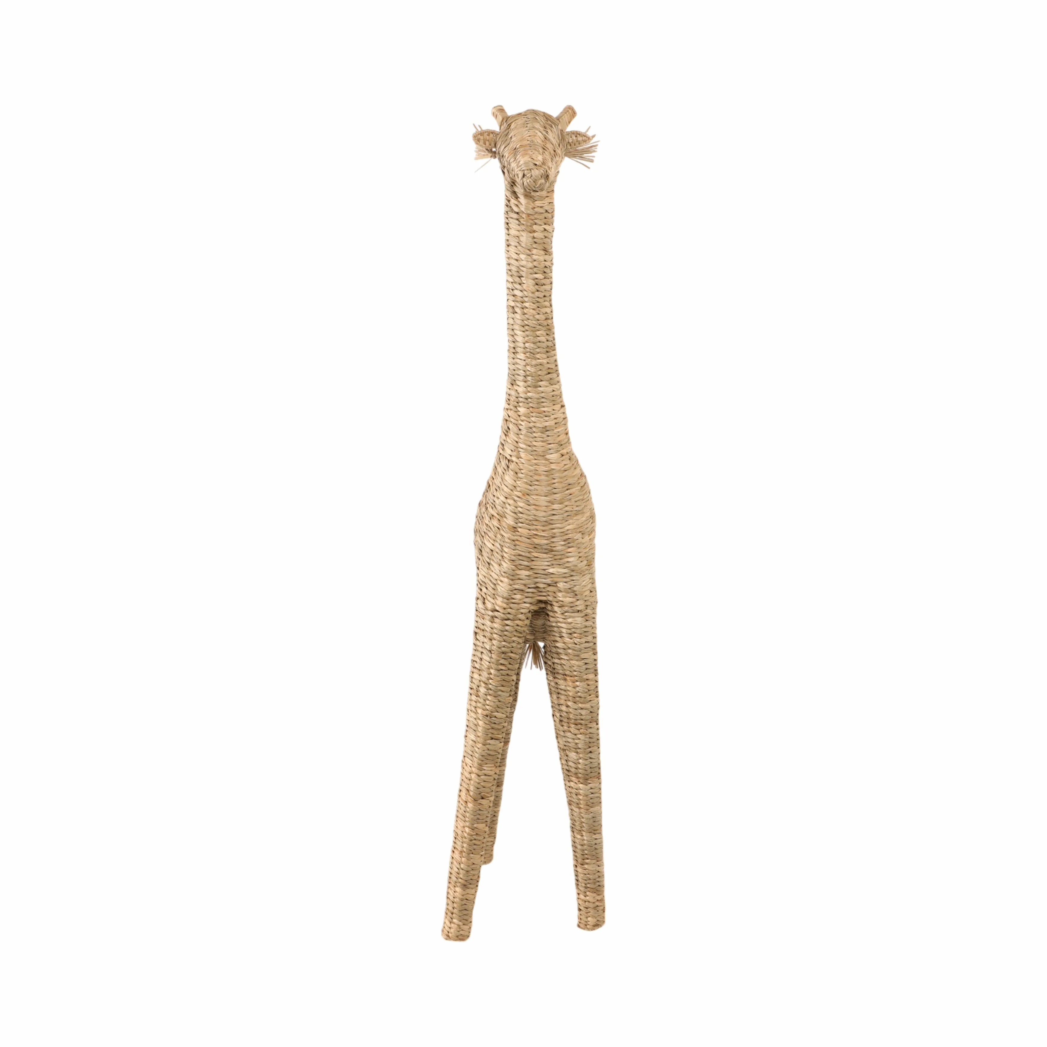 54" Woven Mendong Giraffe, Natural