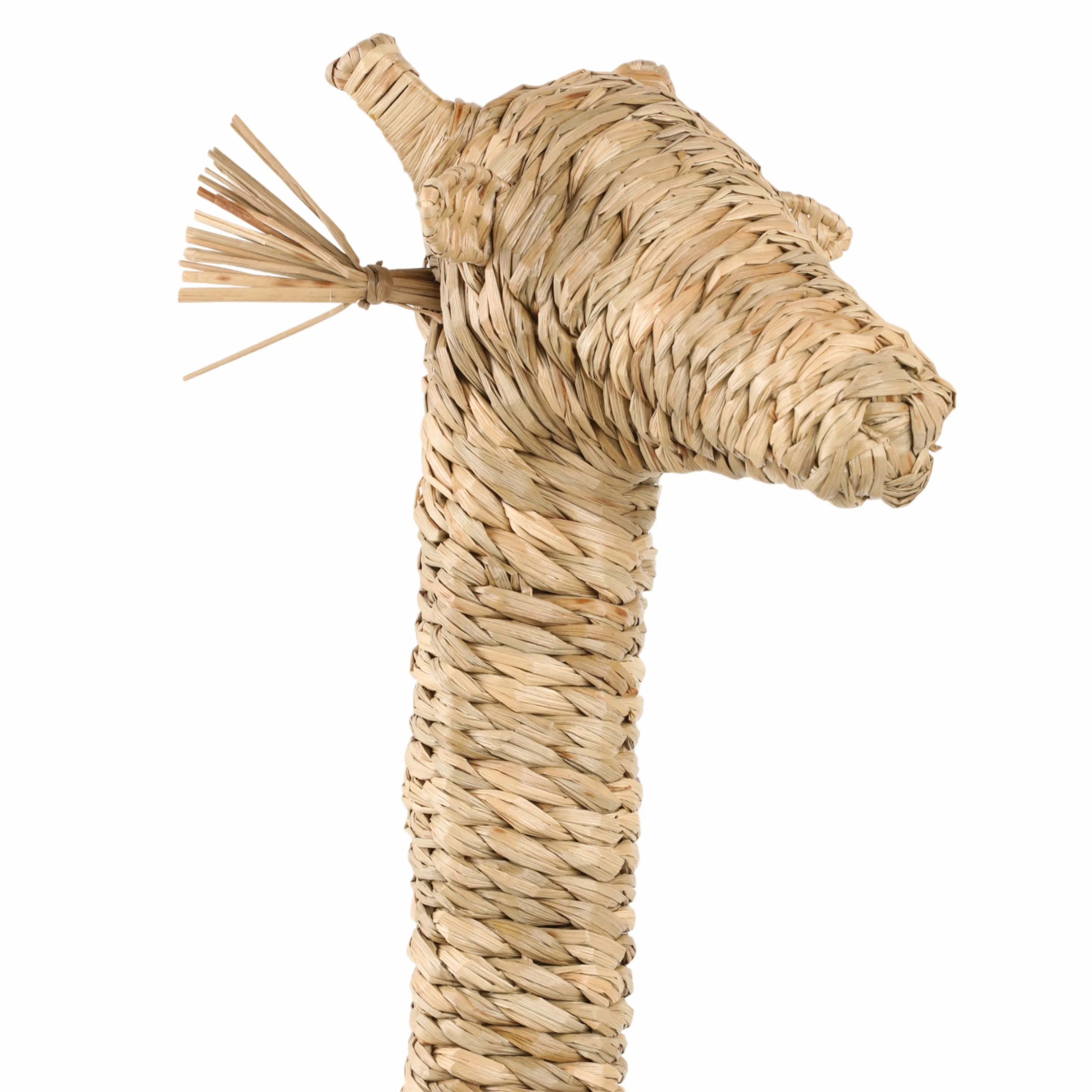 54" Woven Mendong Giraffe, Natural