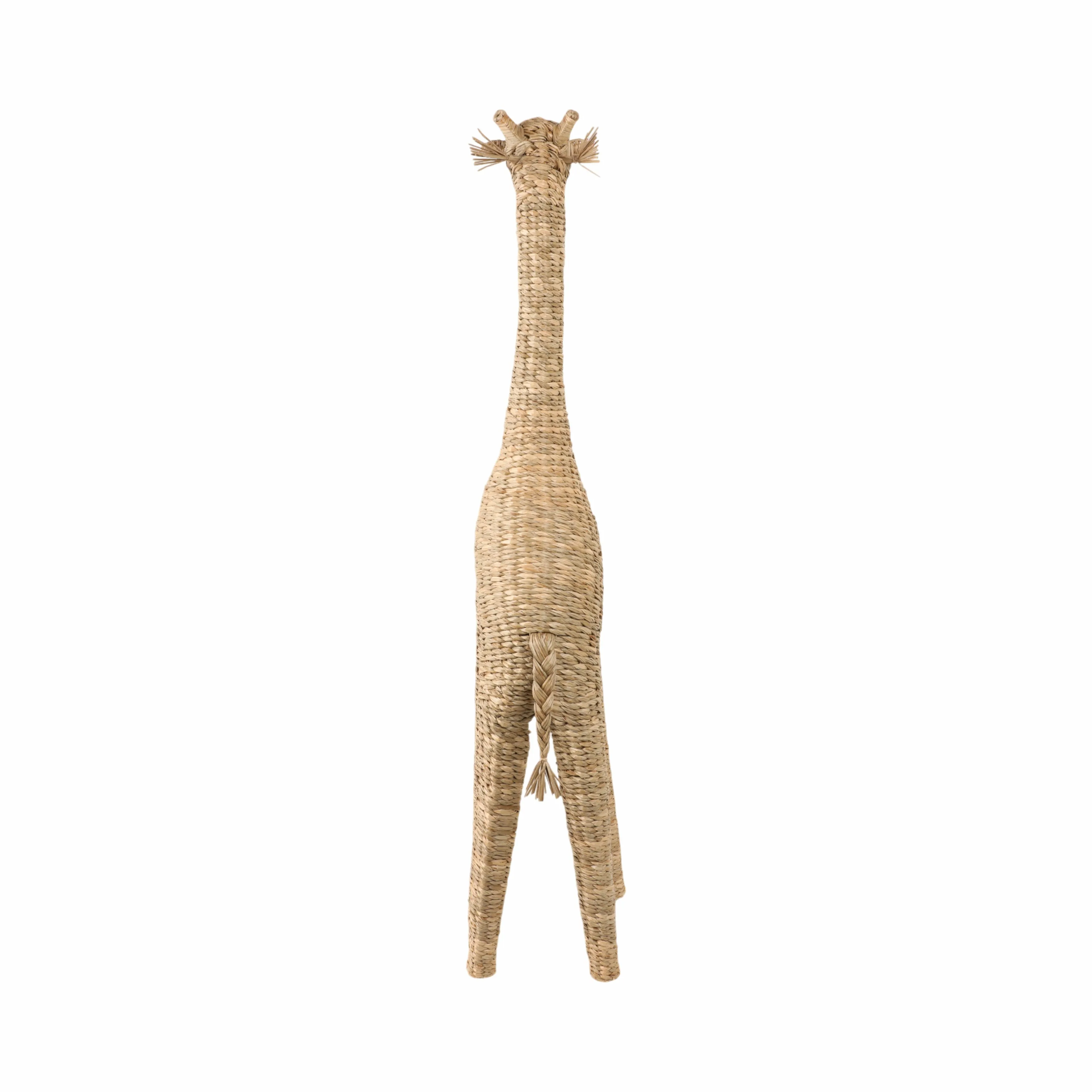 54" Woven Mendong Giraffe, Natural