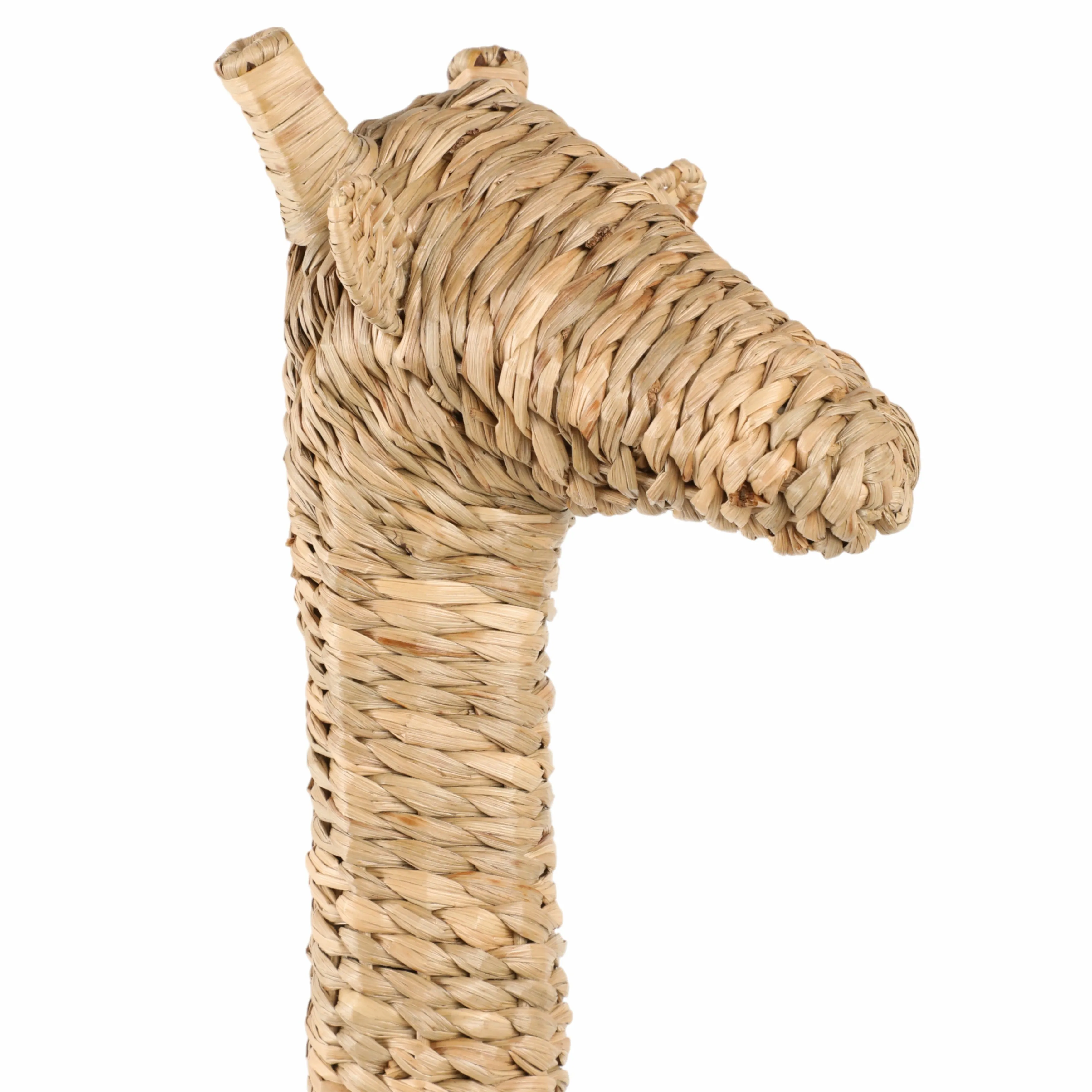 57" Woven Mendong Giraffe, Natural