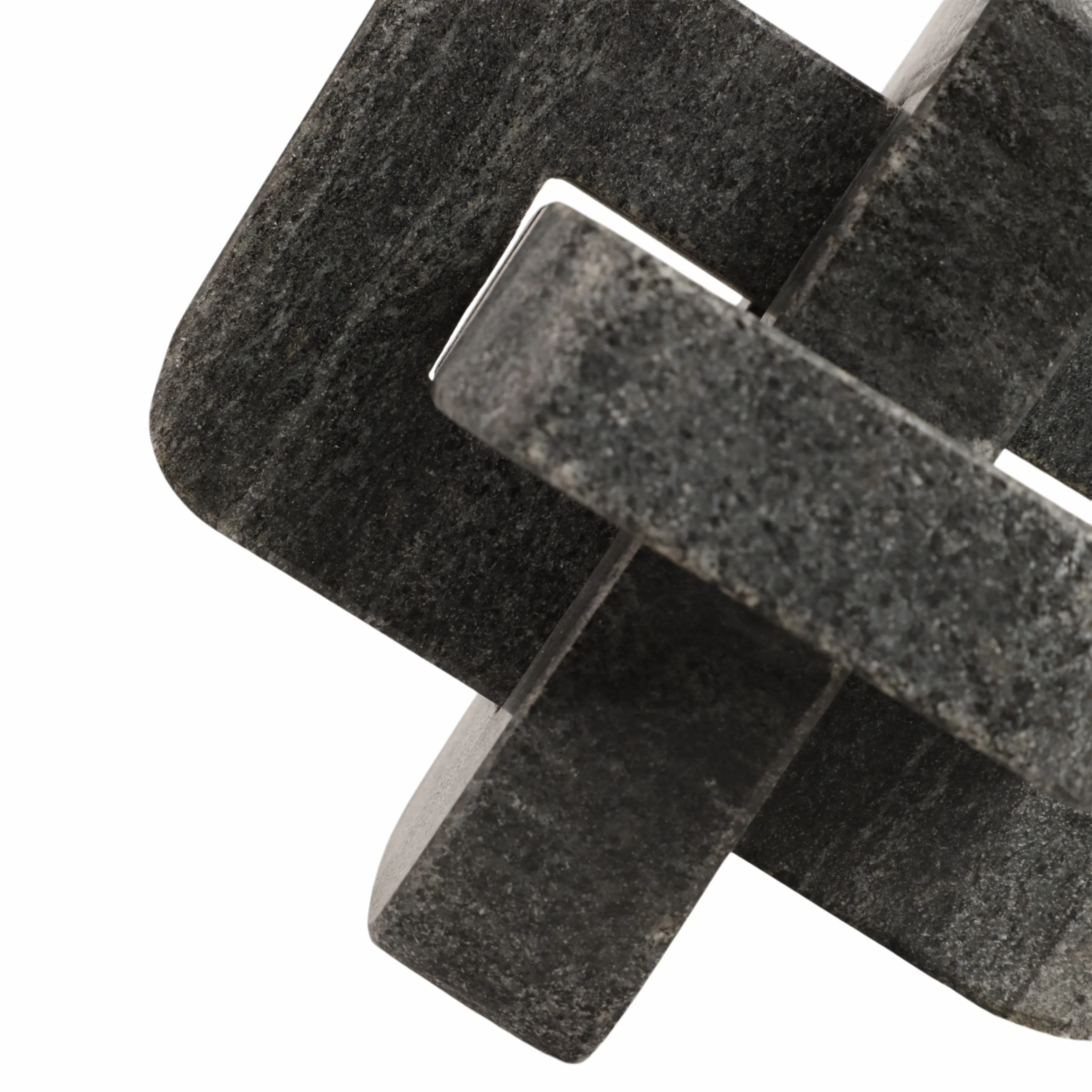 5" Black Marble Knot, Black