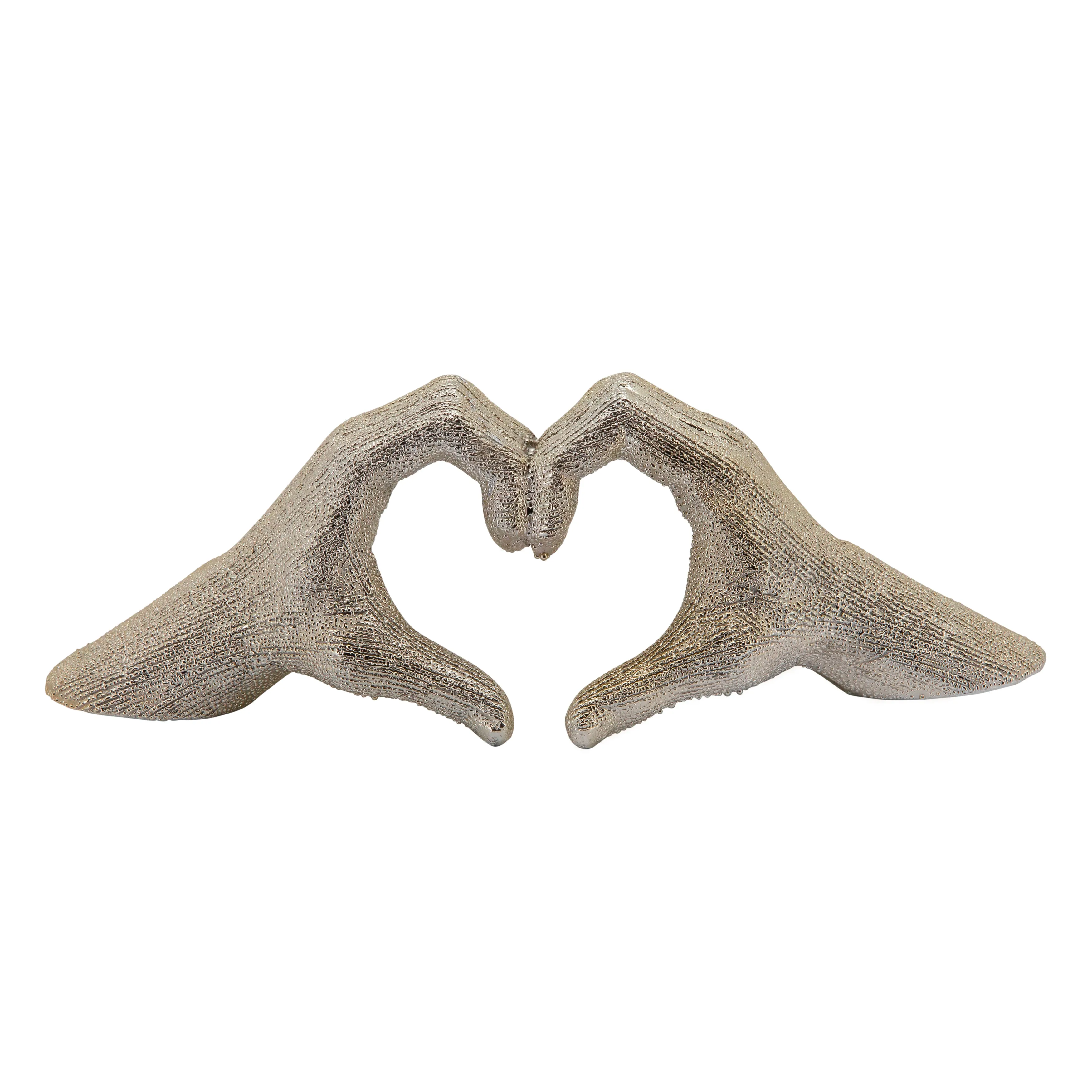 5" HAND-HEART, CHAMPAGNE