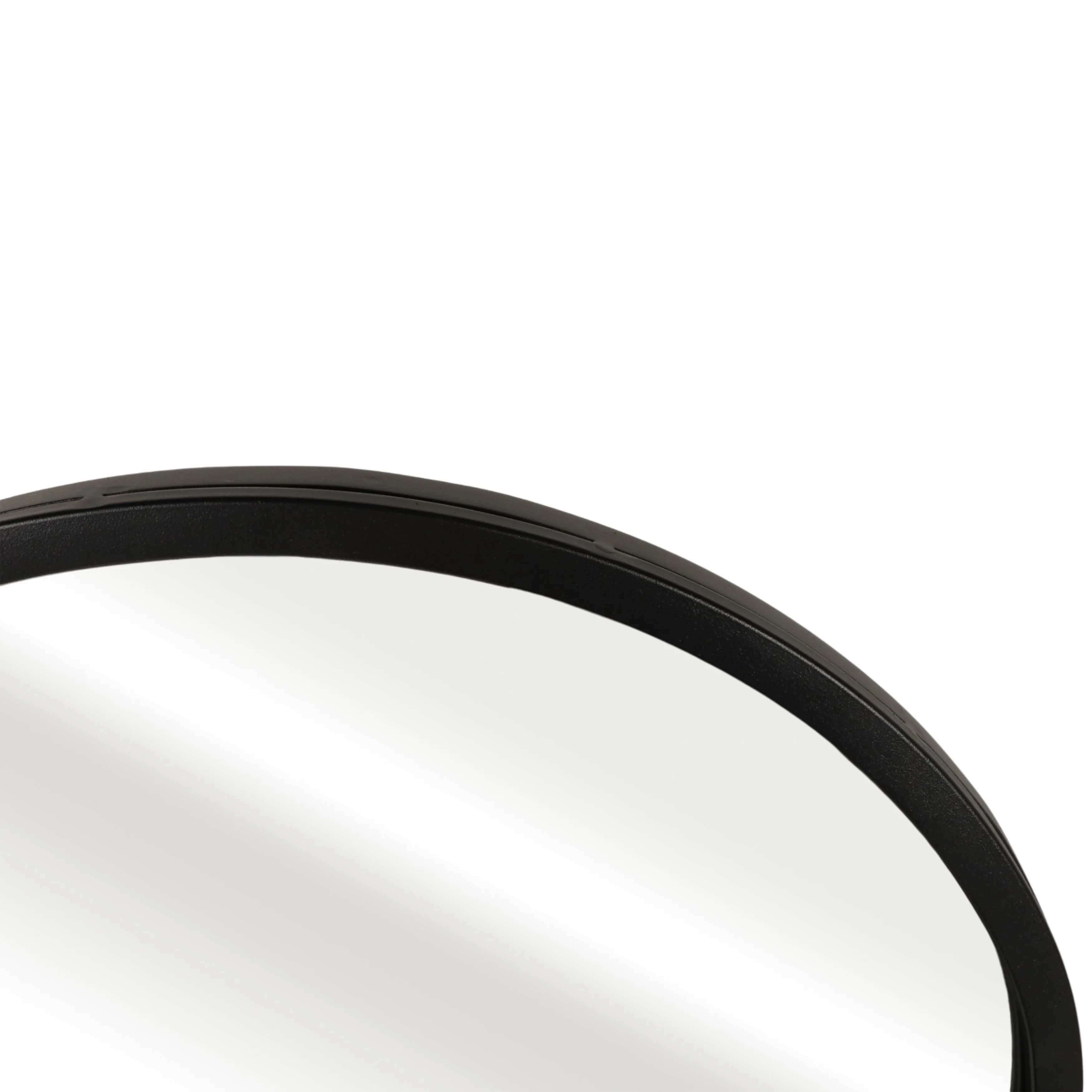 66" Mirror On Stand With Ball Feet, Black