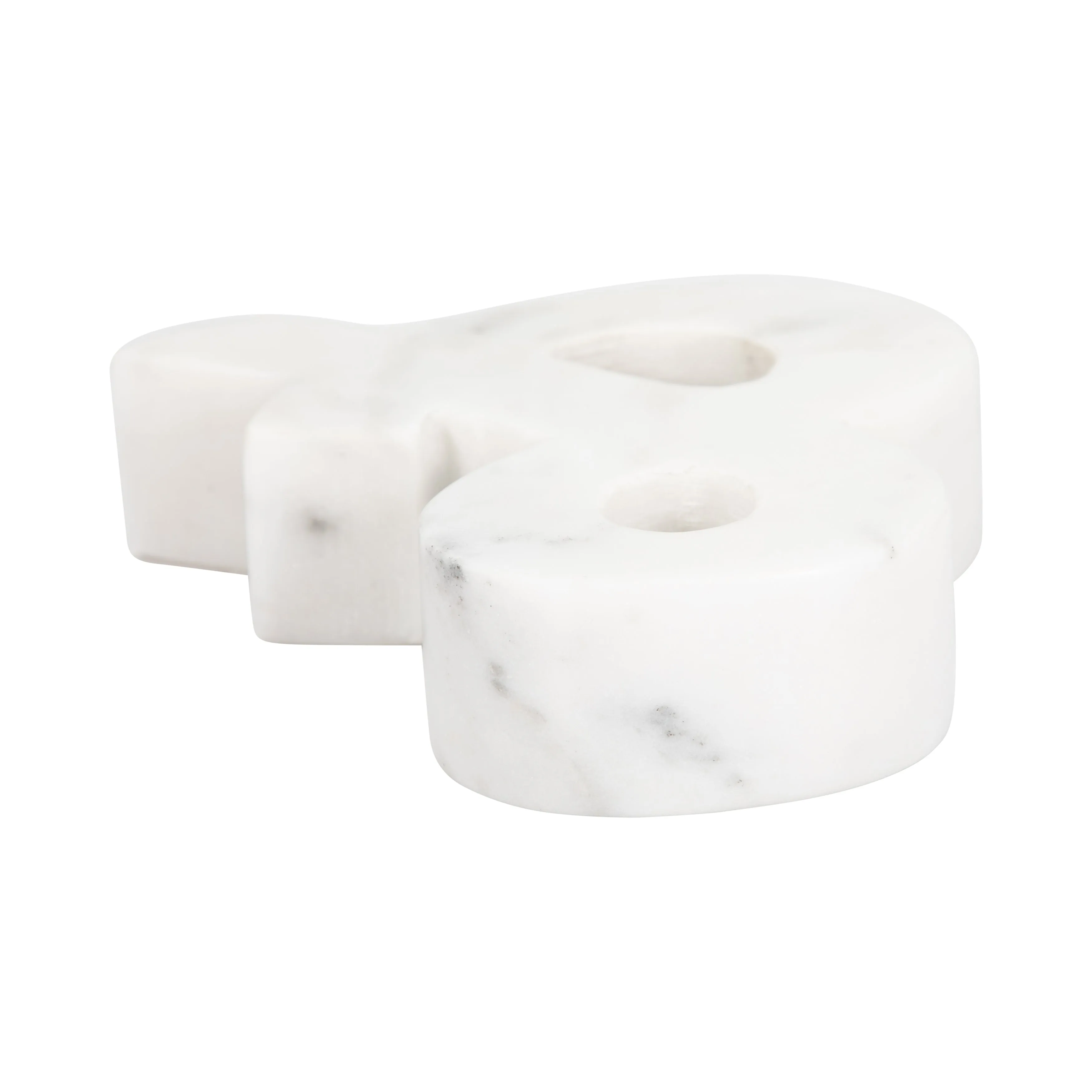 6" Marble Ampersand "&", White