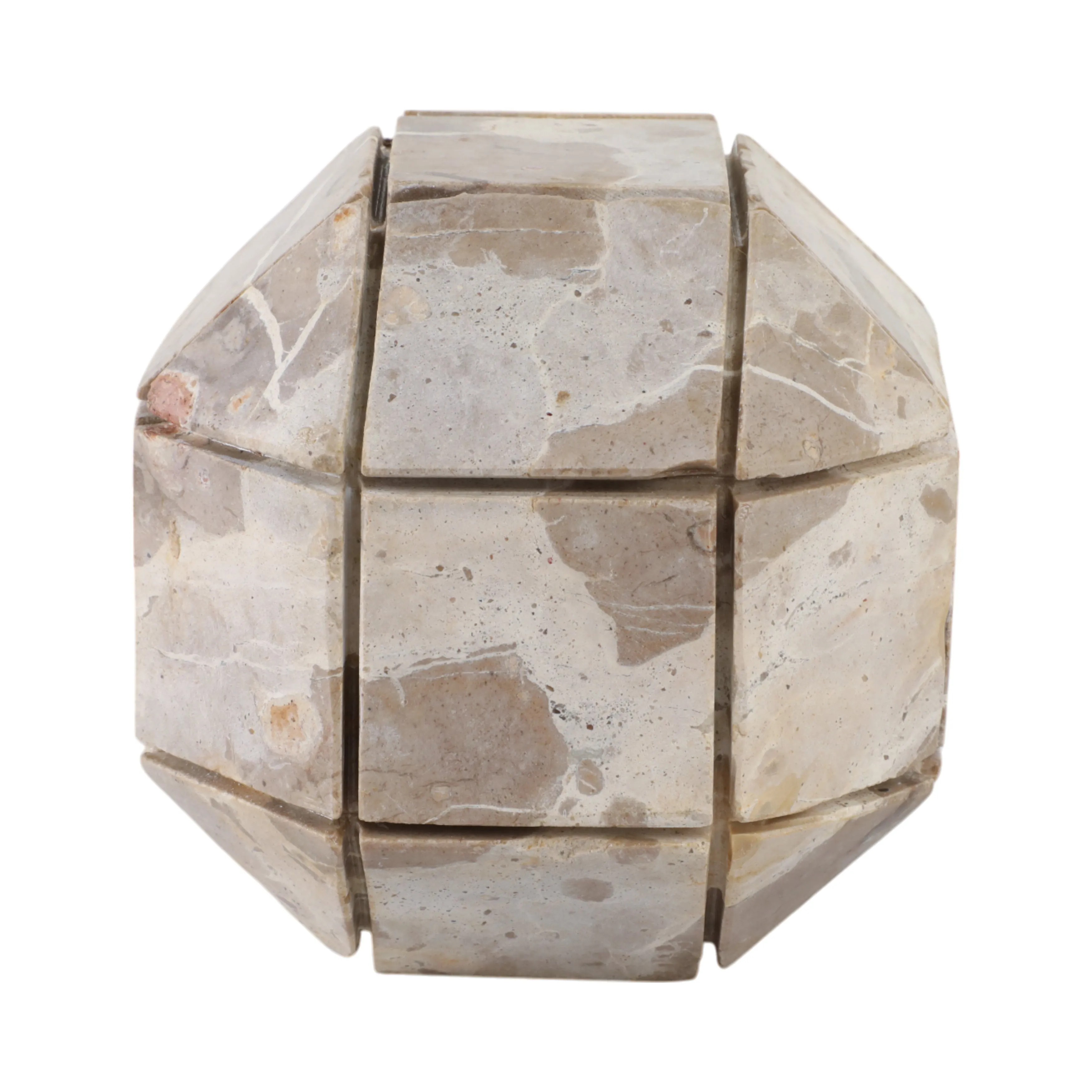 6" Pompano Large Beige Marble Sphere