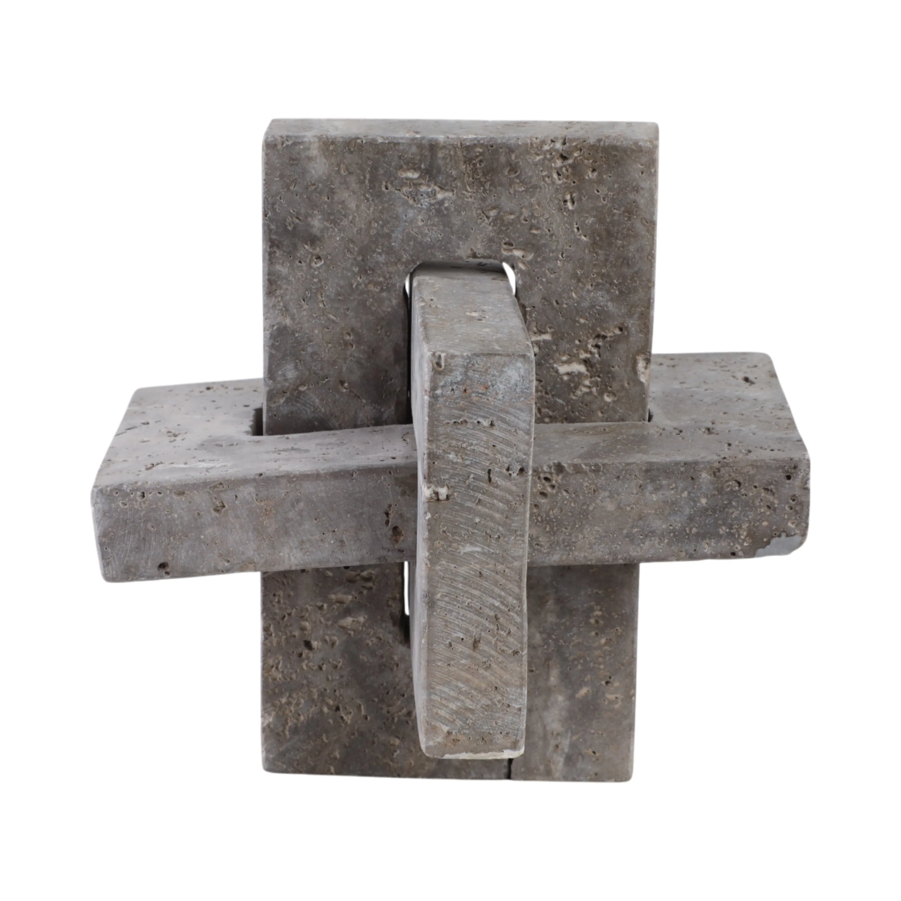 7" Pierce Medium Travertine Knot
