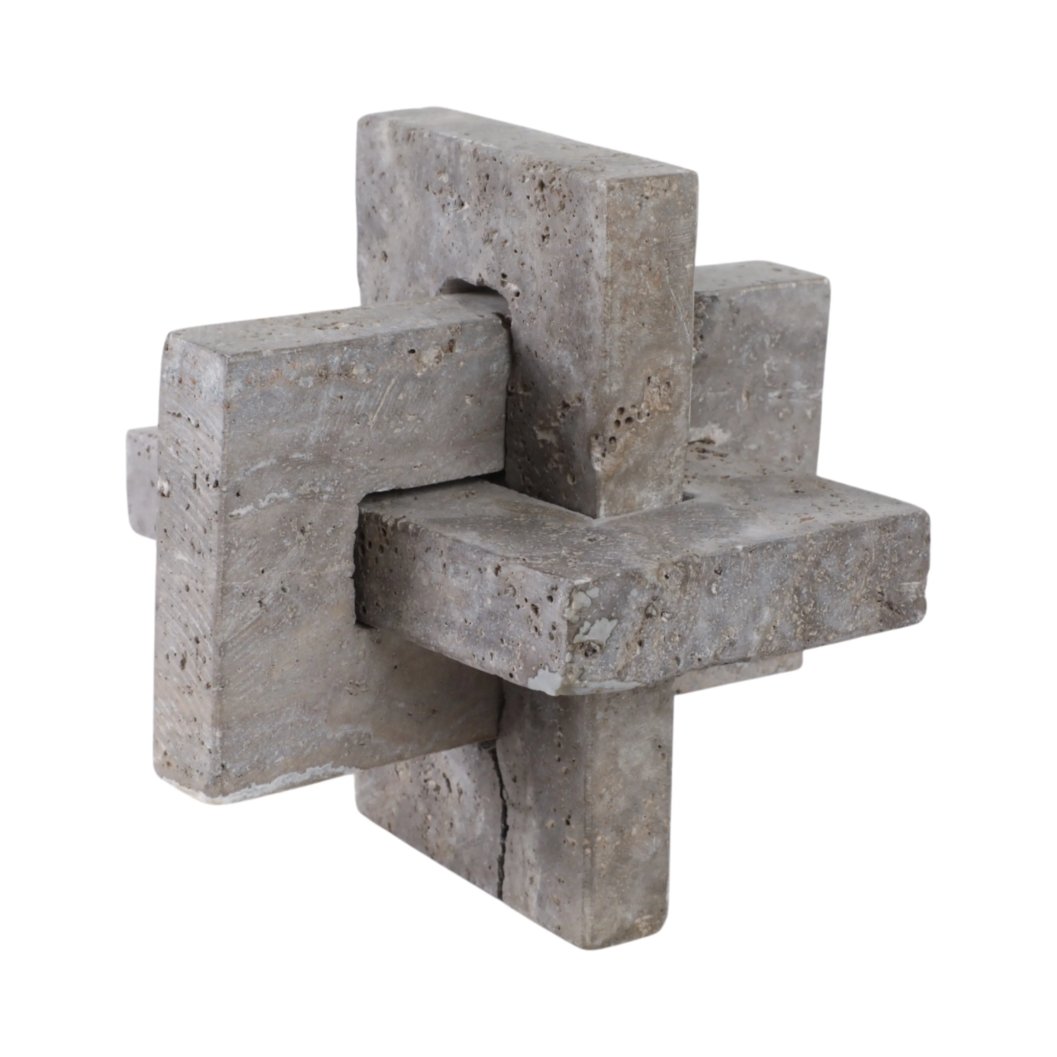 7" Pierce Medium Travertine Knot